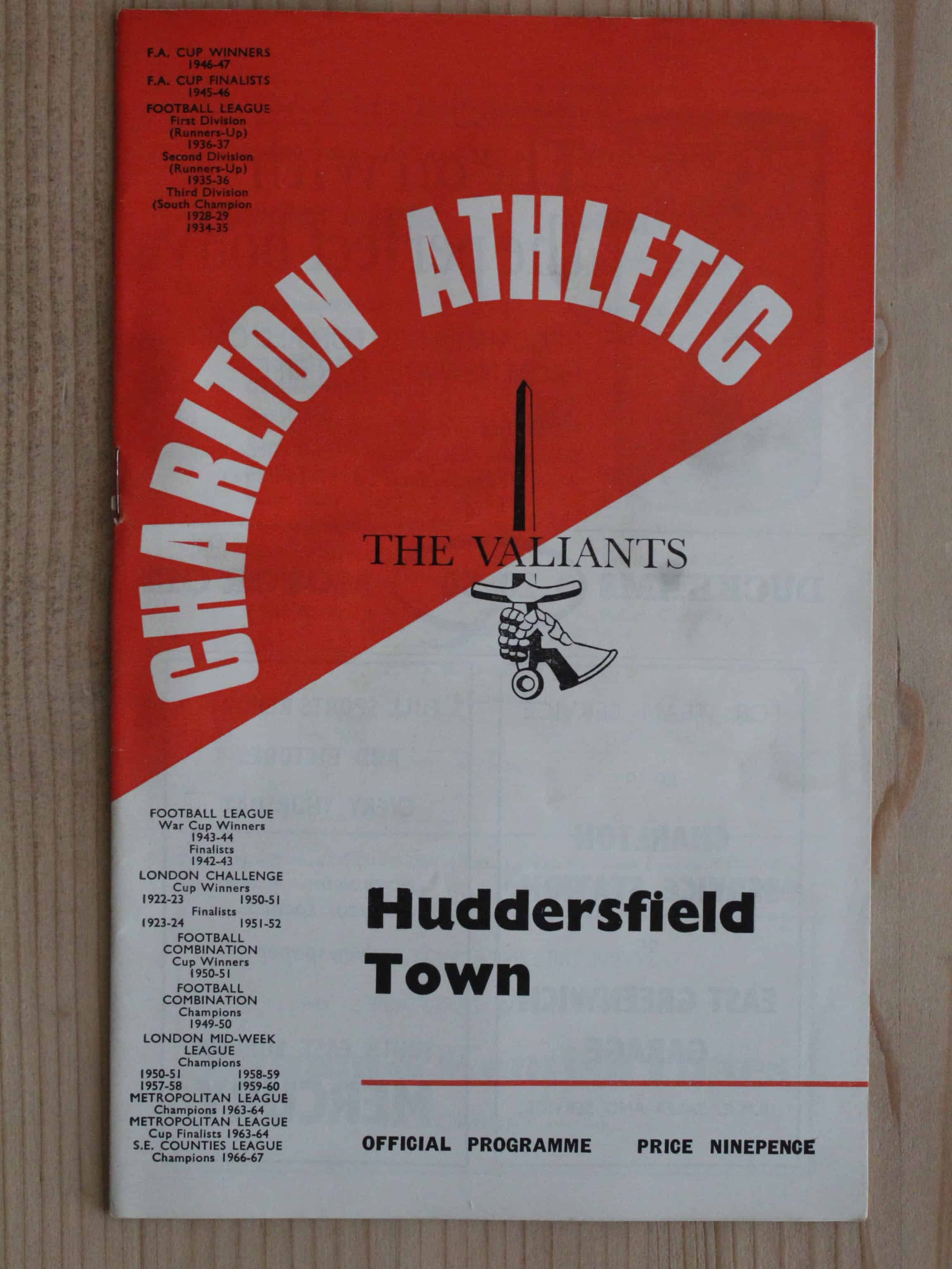 Charlton Athletic FC v Huddersfield Town FC