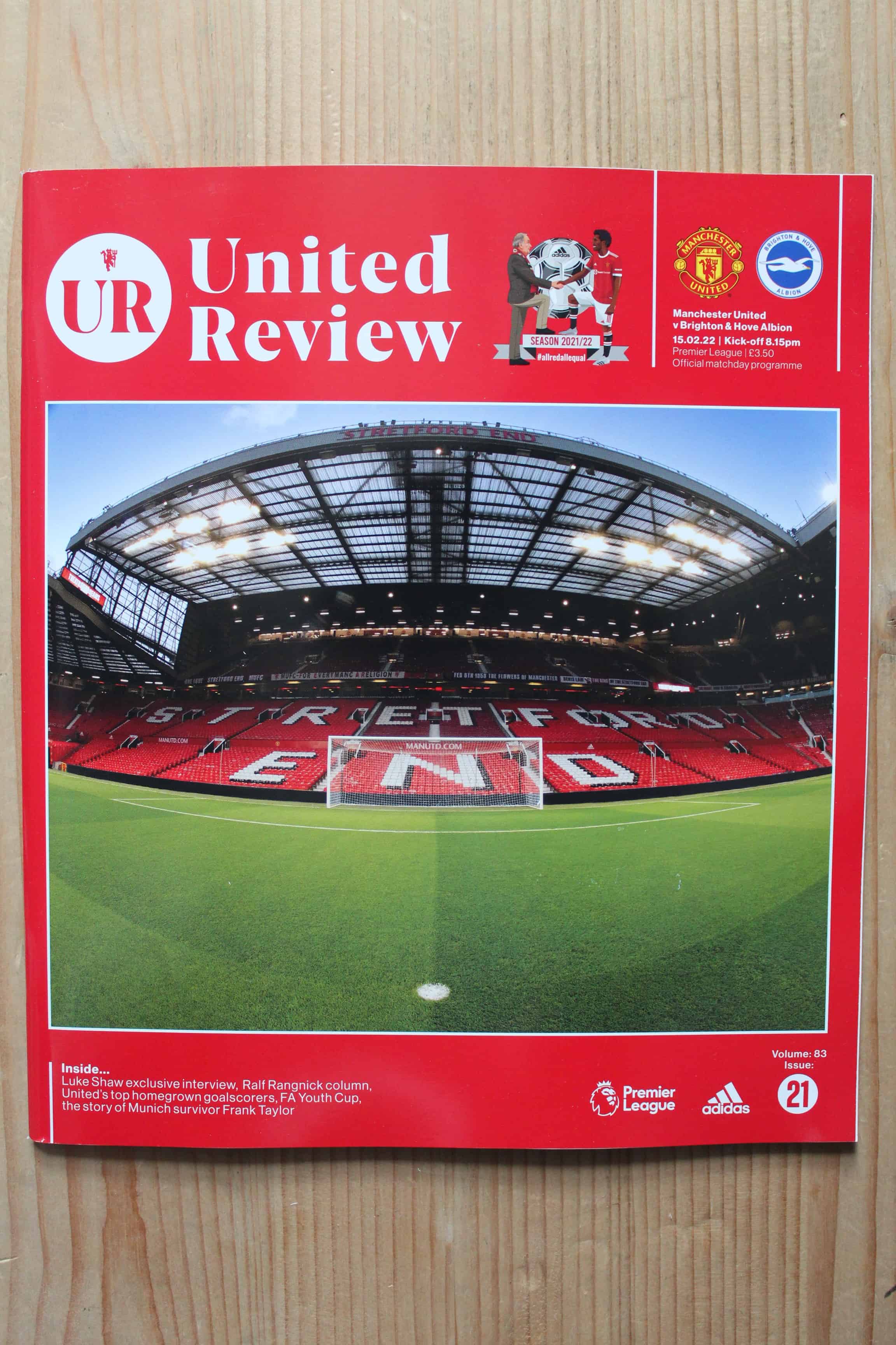 Manchester United FC v Brighton & Hove Albion FC