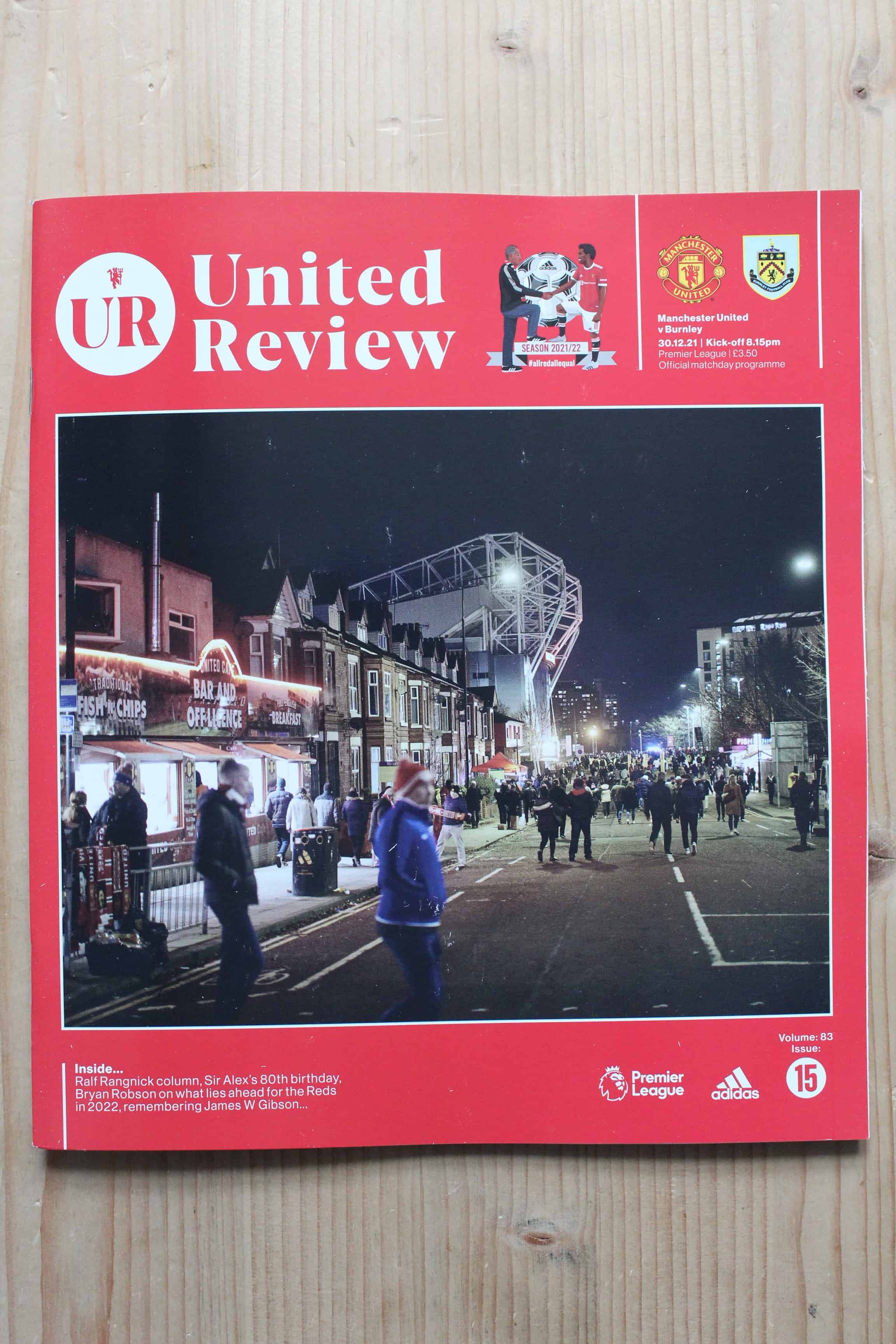 Manchester United FC v Burnley FC