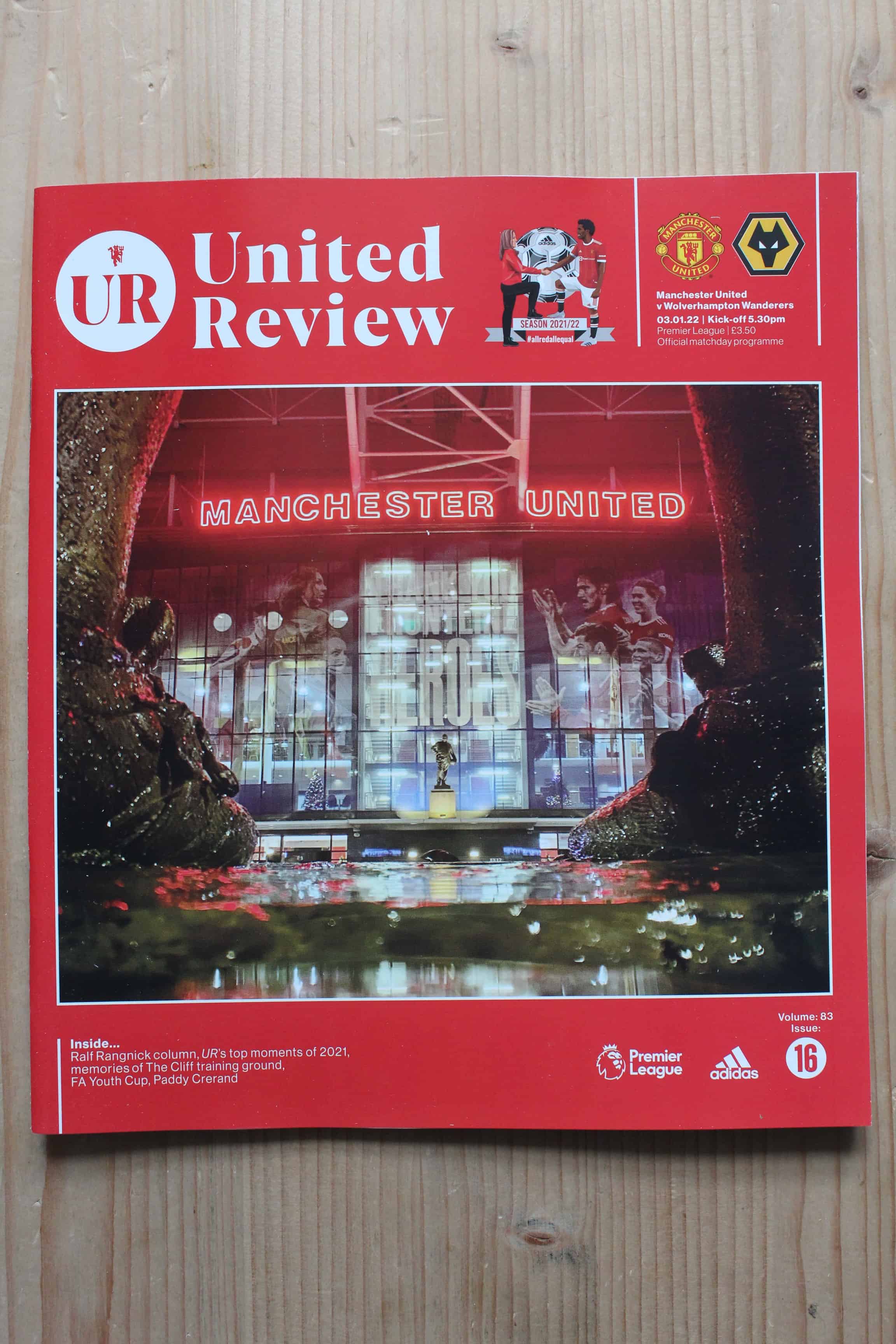 Manchester United FC v Wolverhampton Wanderers FC