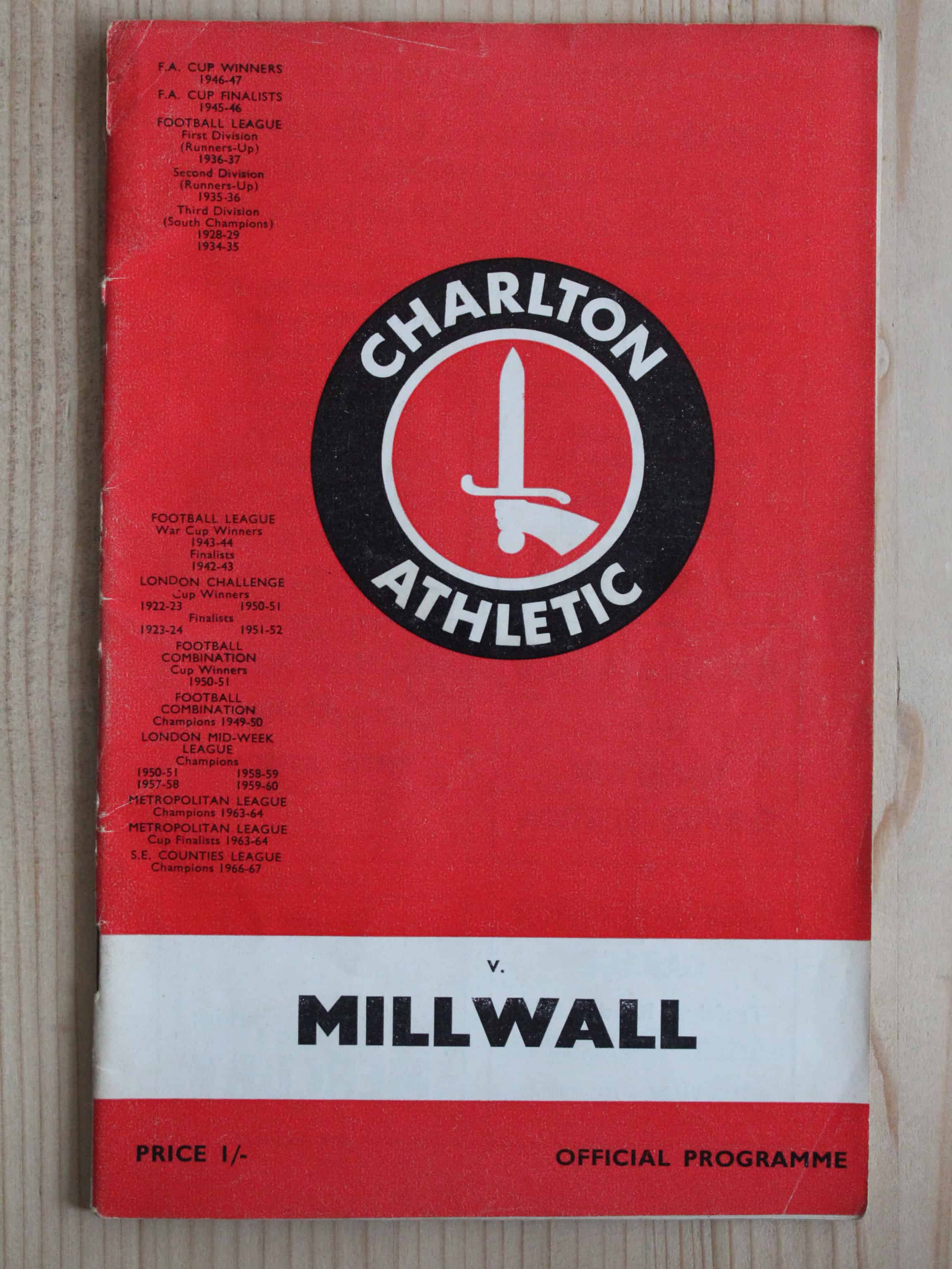 Charlton Athletic FC v Millwall FC