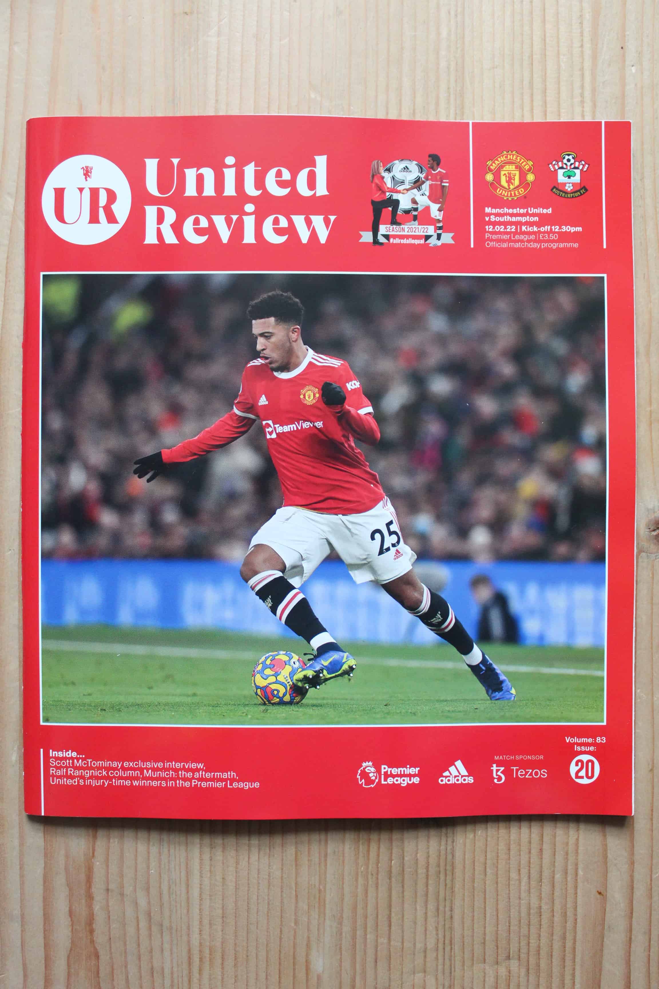 Manchester United FC v Southampton FC