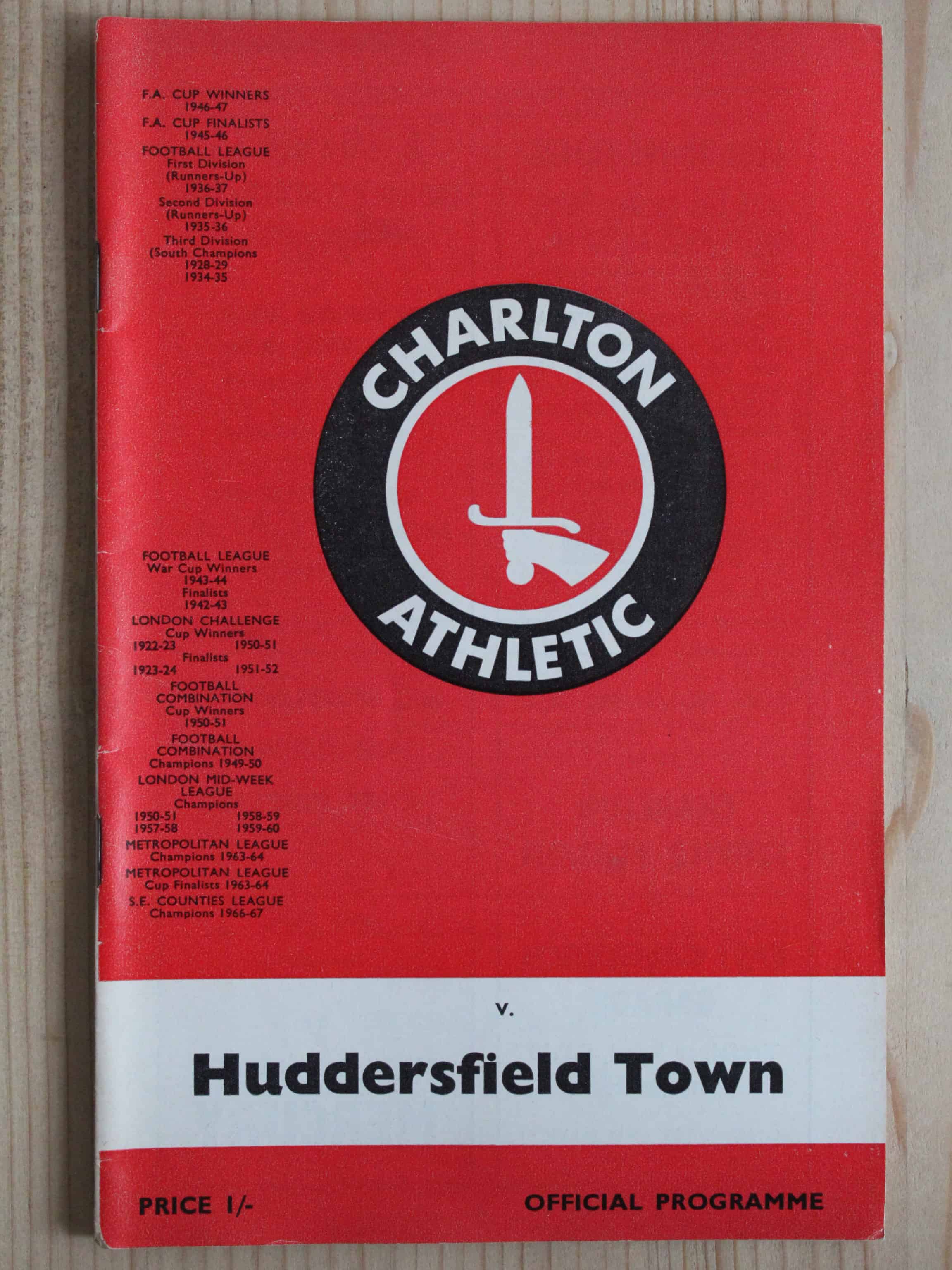 Charlton Athletic FC v Huddersfield Town FC