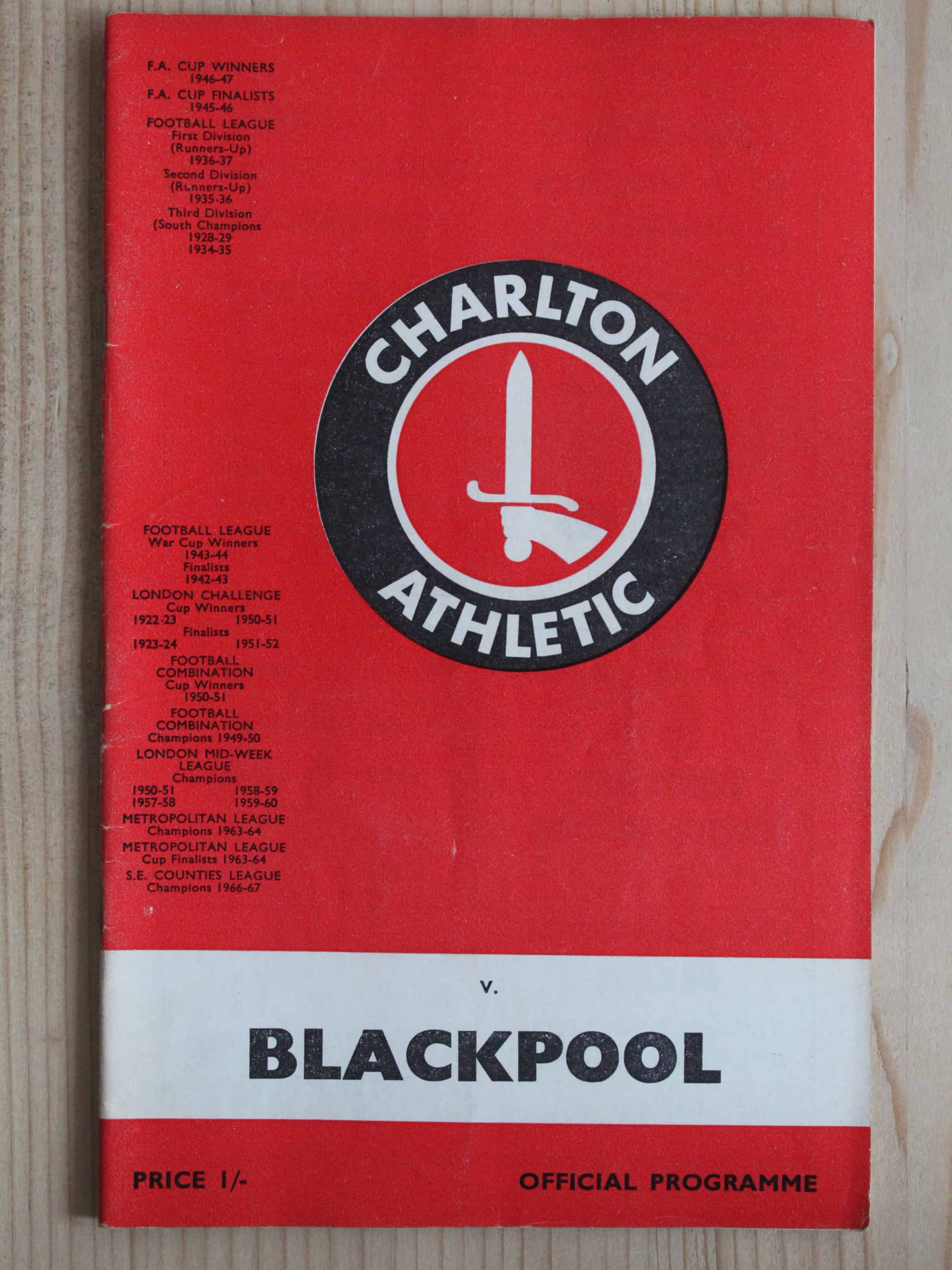 Charlton Athletic FC v Blackpool FC