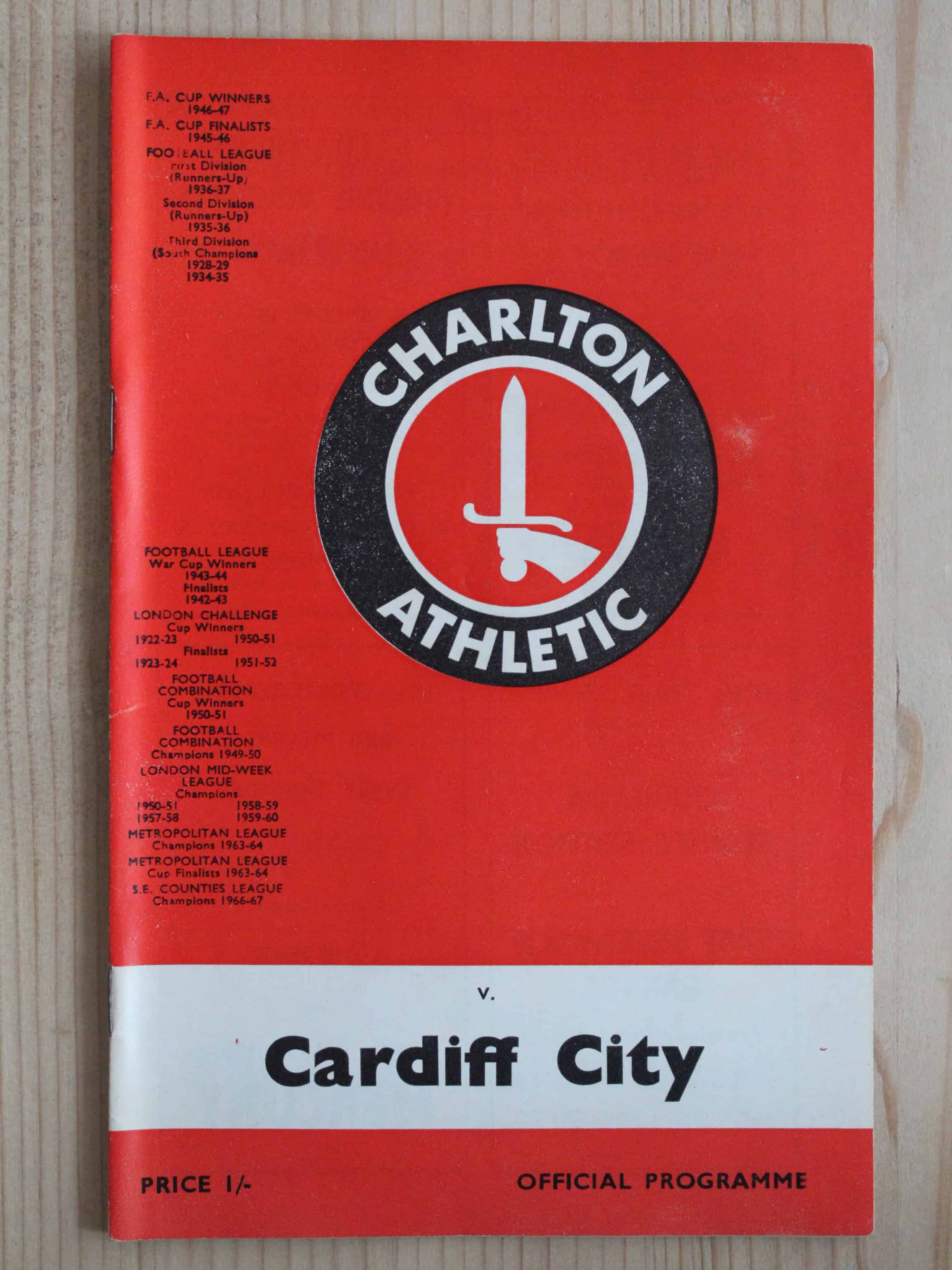 Charlton Athletic FC v Cardiff City FC