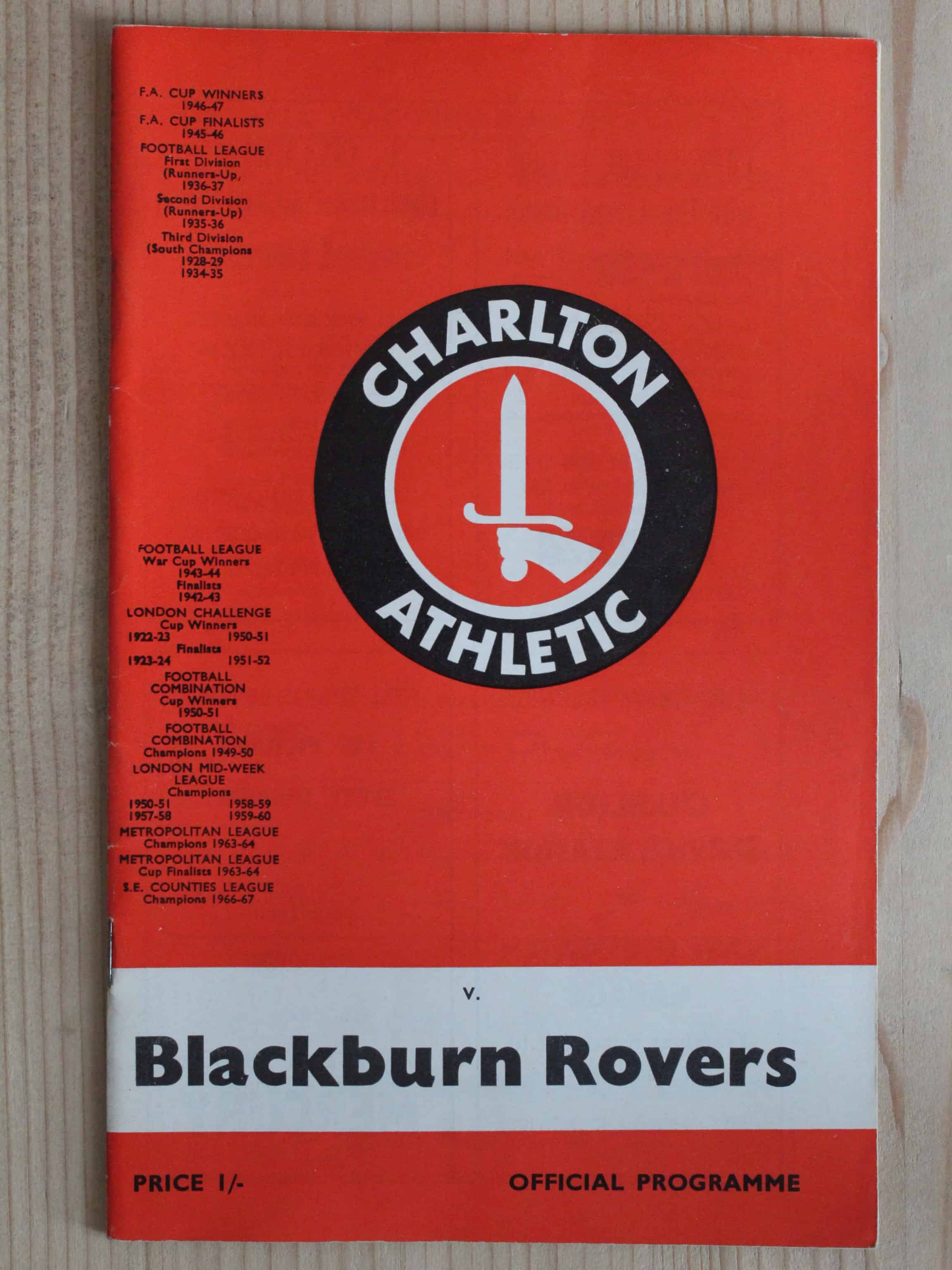 Charlton Athletic FC v Blackburn Rovers FC