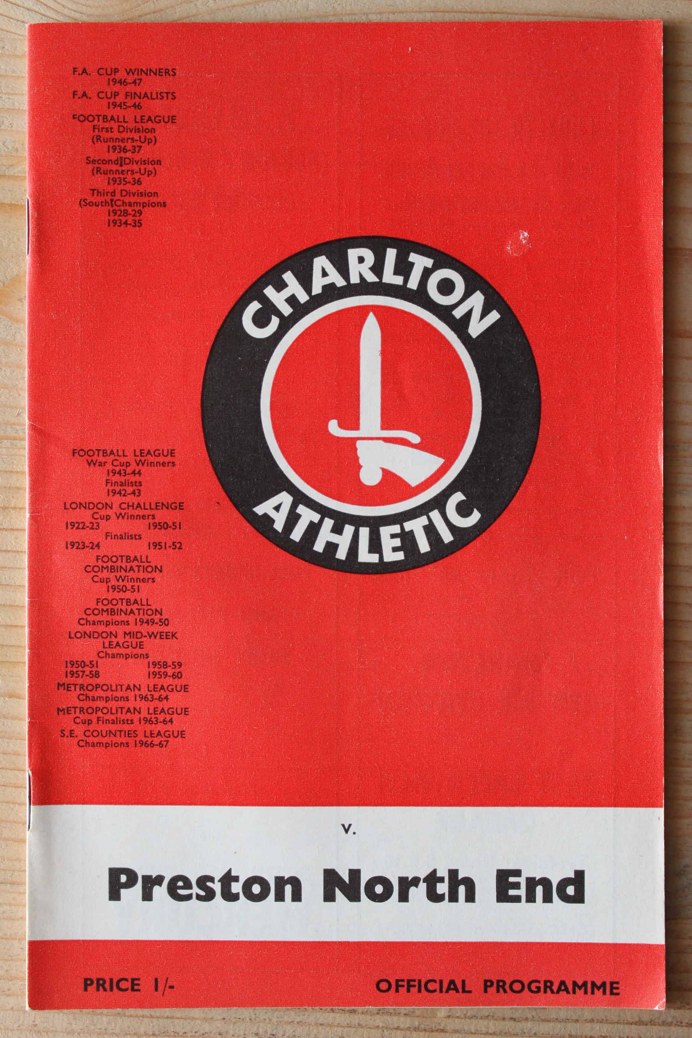 Charlton Athletic FC v Preston North End FC