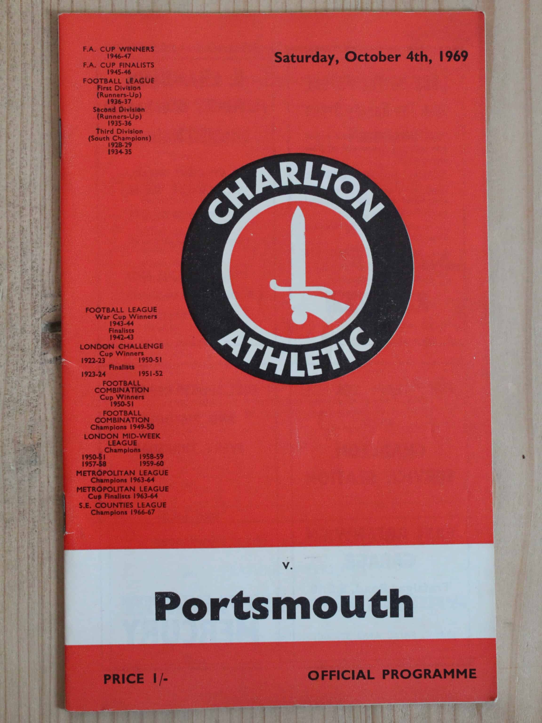 Charlton Athletic FC v Portsmouth FC