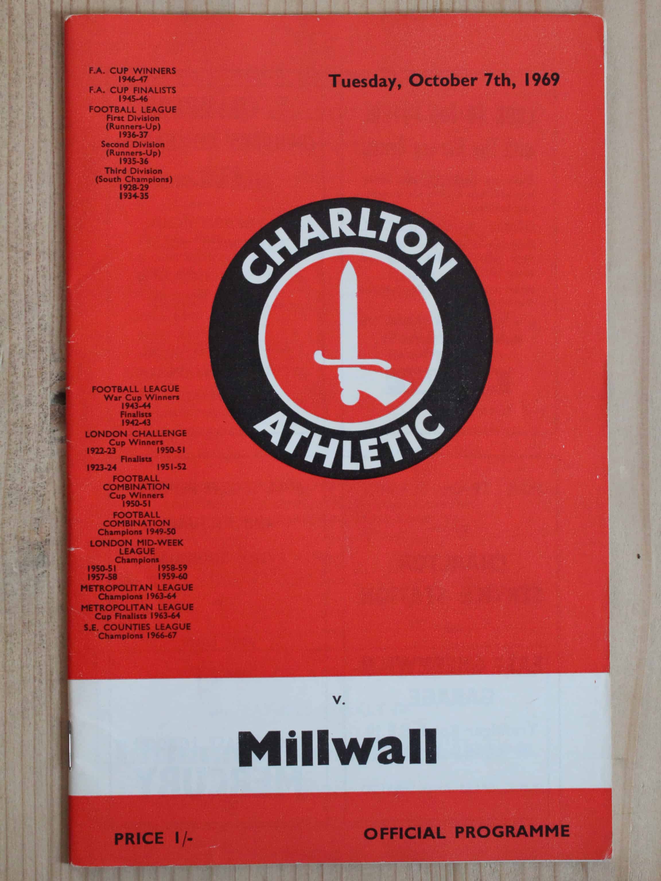 Charlton Athletic FC v Millwall FC