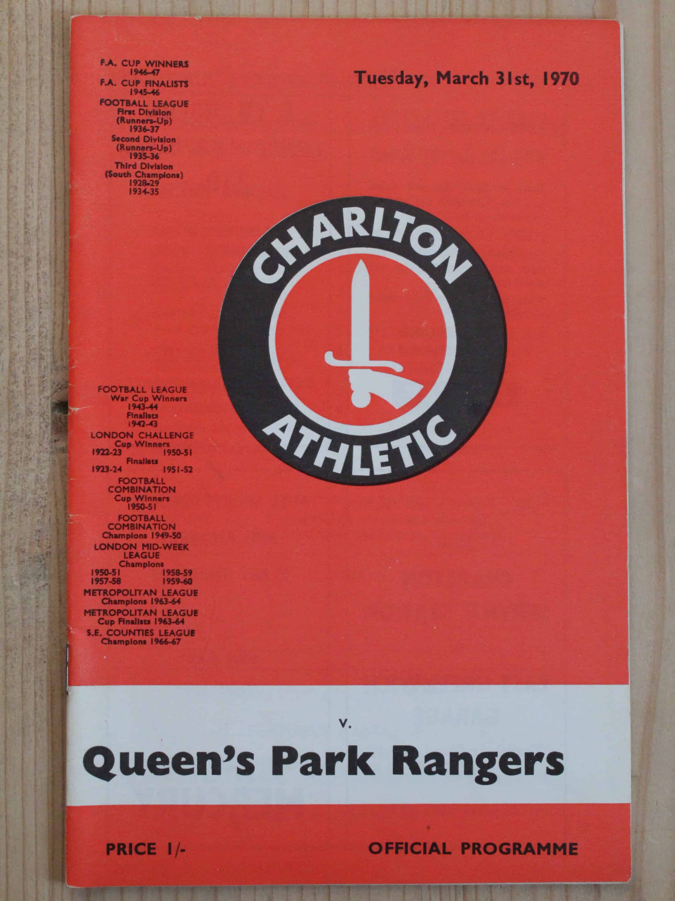 Charlton Athletic FC v Queens Park Rangers FC