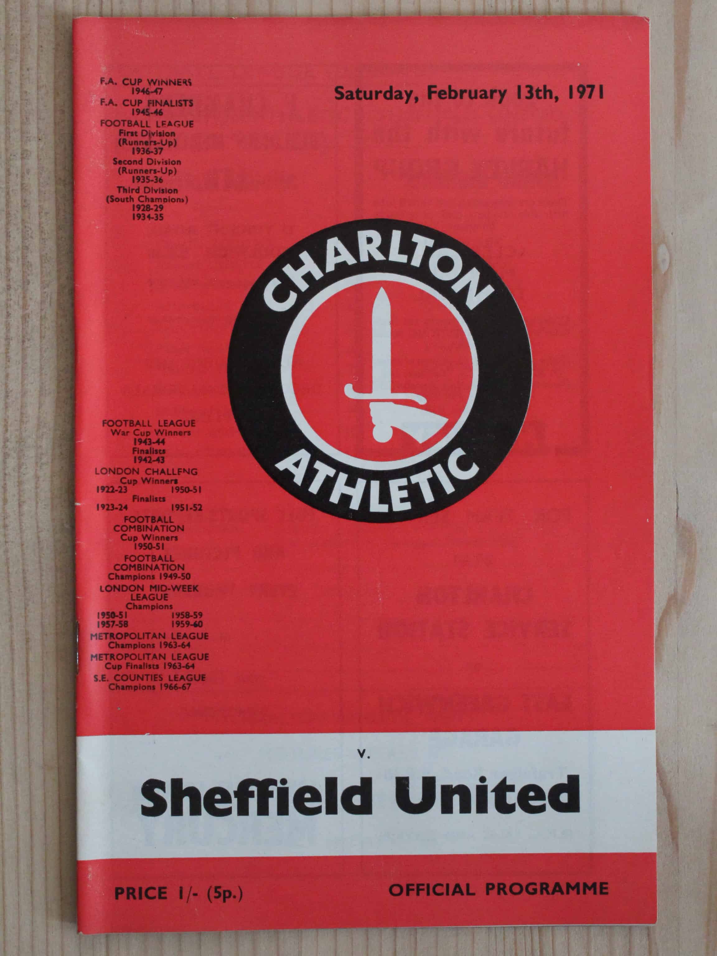 Charlton Athletic FC v Sheffield United FC