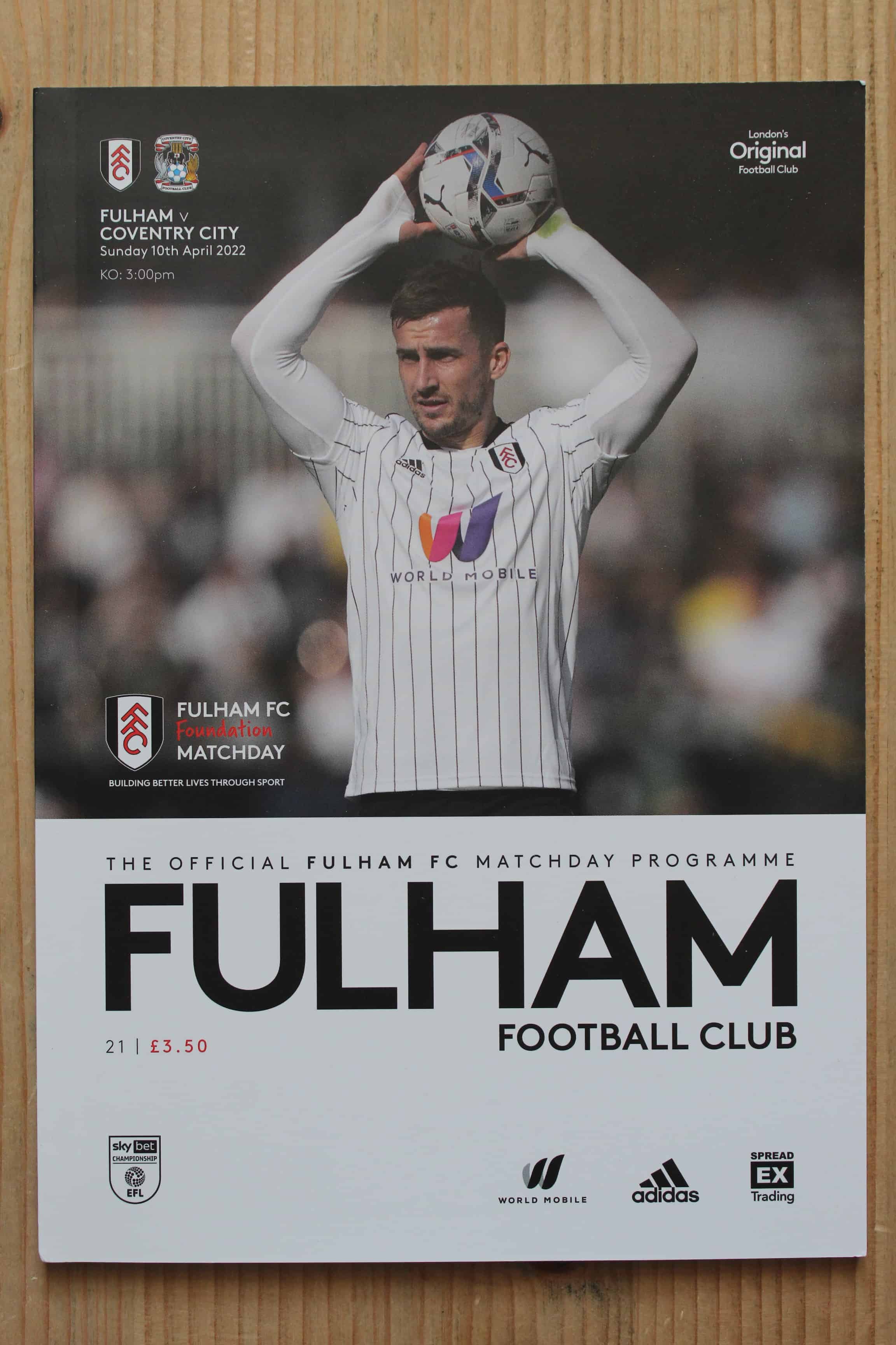 Fulham FC v Coventry City FC