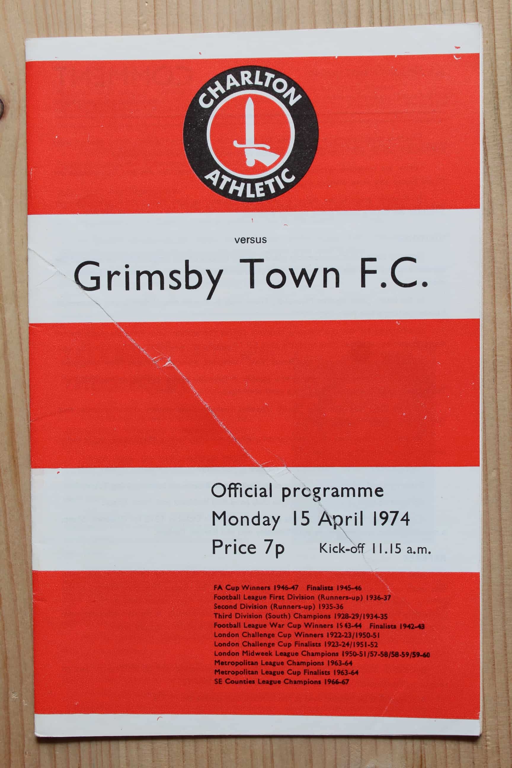 Charlton Athletic FC v Grimsby Town FC