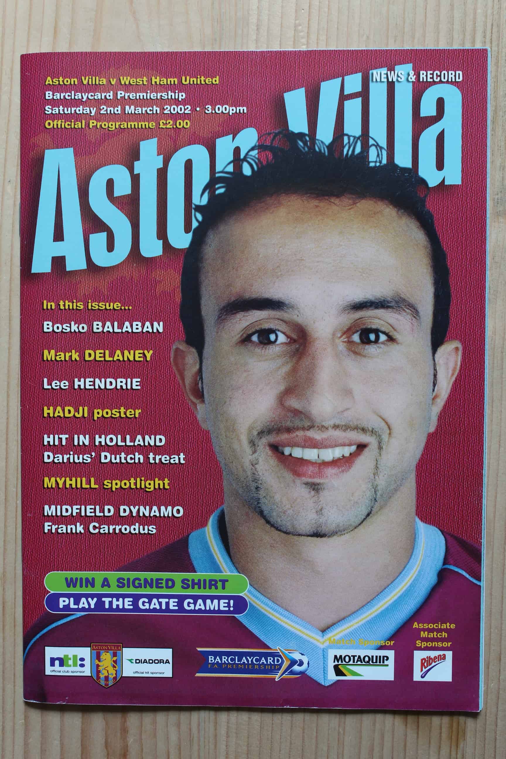 Aston Villa FC v West Ham United FC