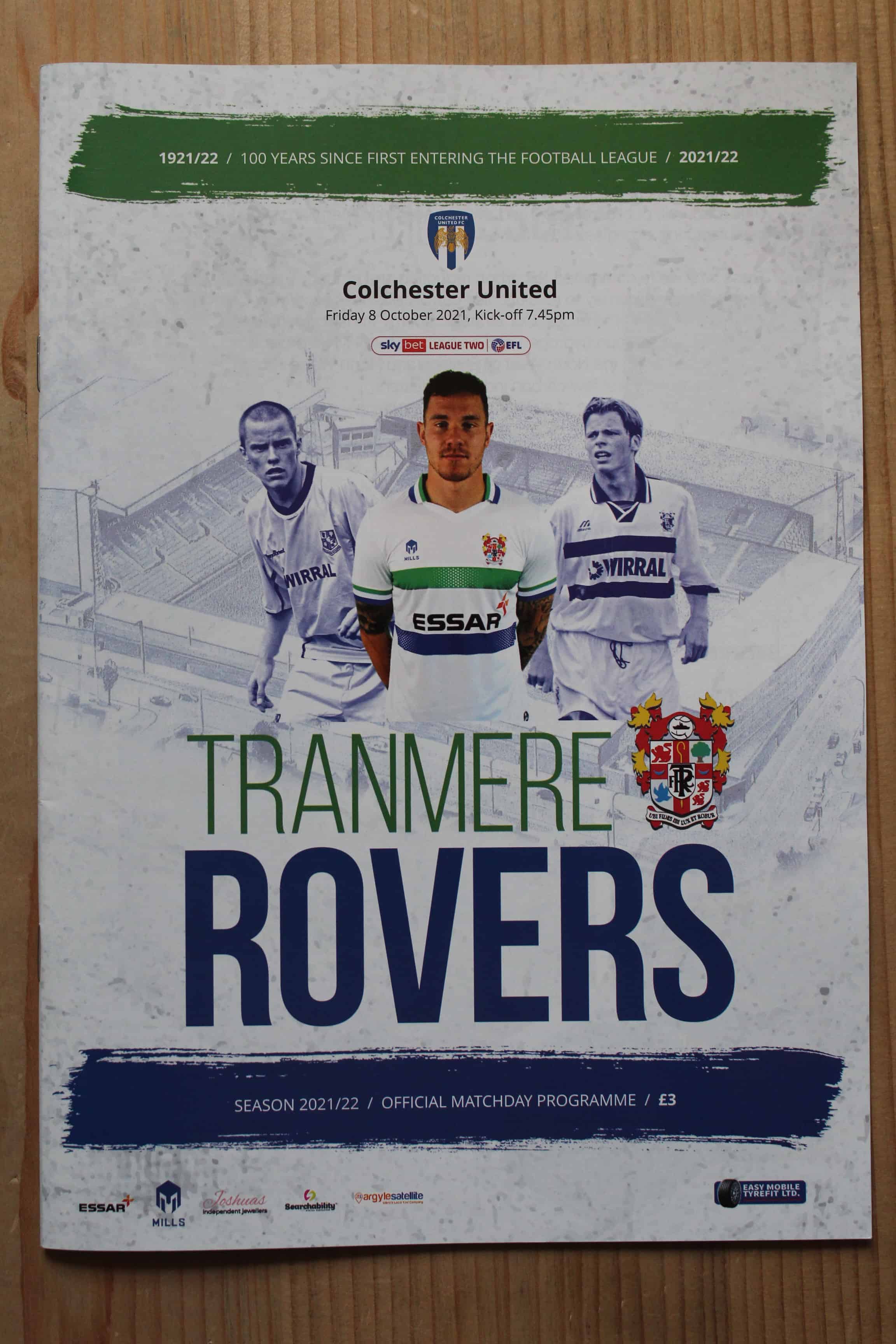 Tranmere Rovers FC v Colchester United FC