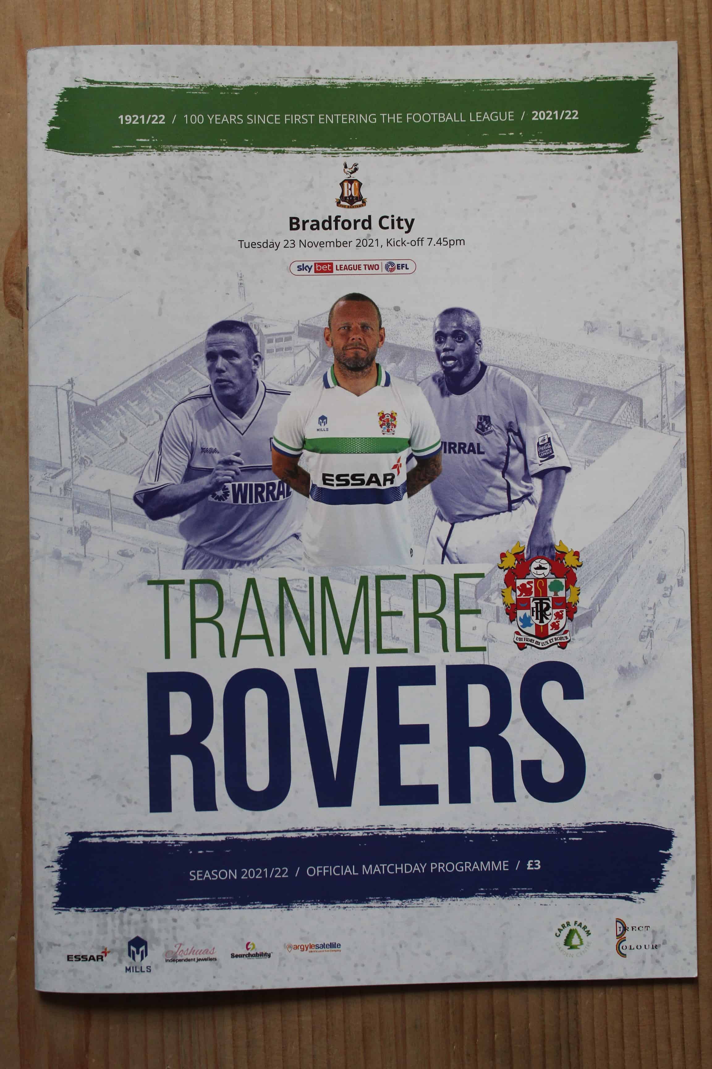 Tranmere Rovers FC v Bradford City FC