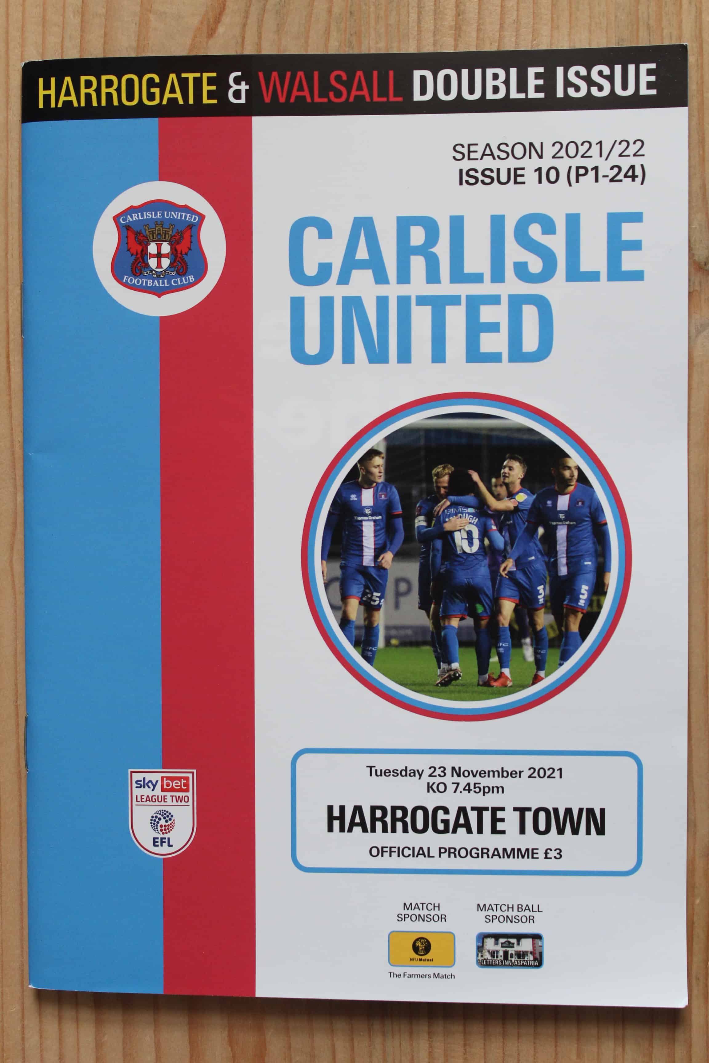 Carlisle United FC v Walsall FC