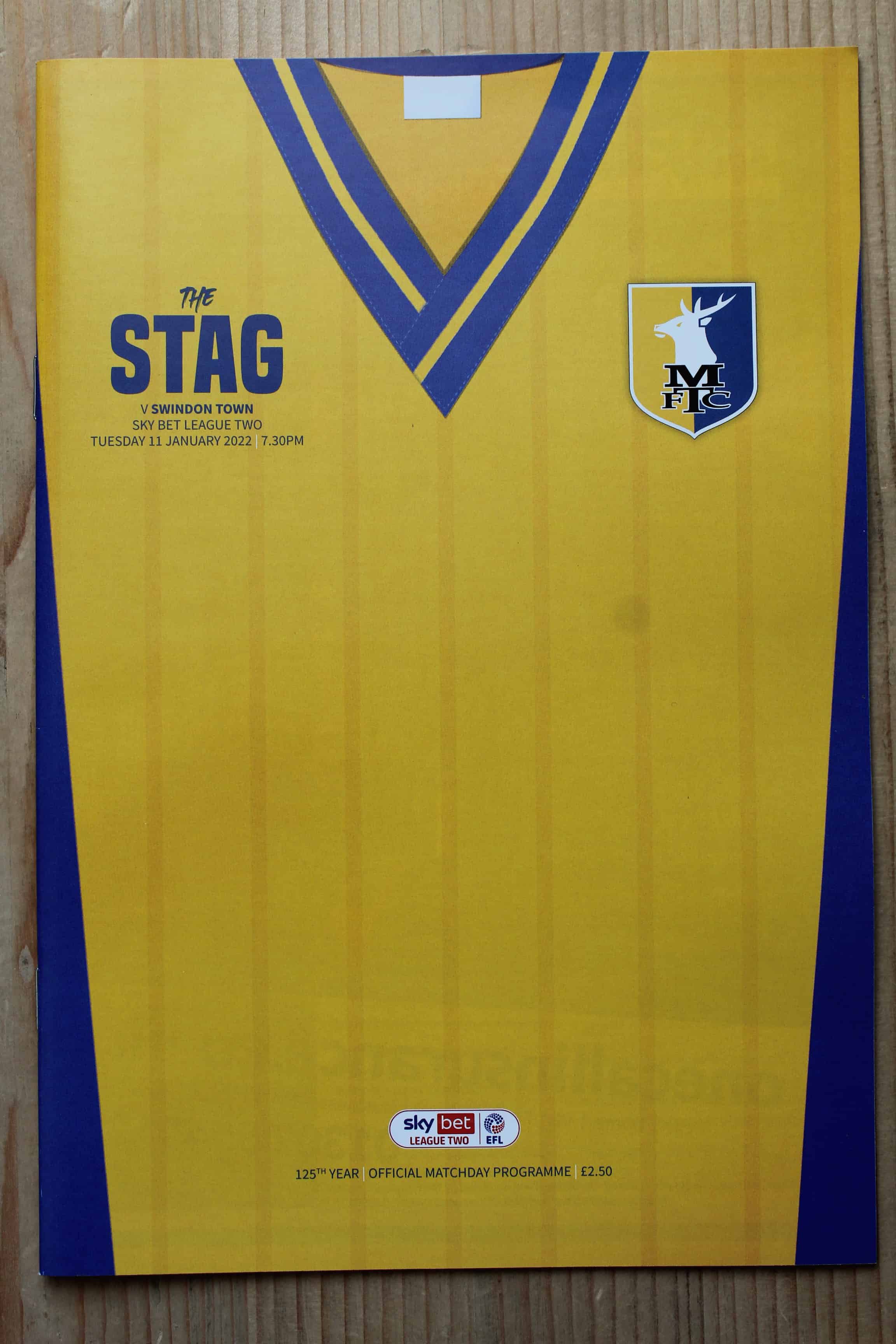 Mansfield Town FC v Swindon Town FC