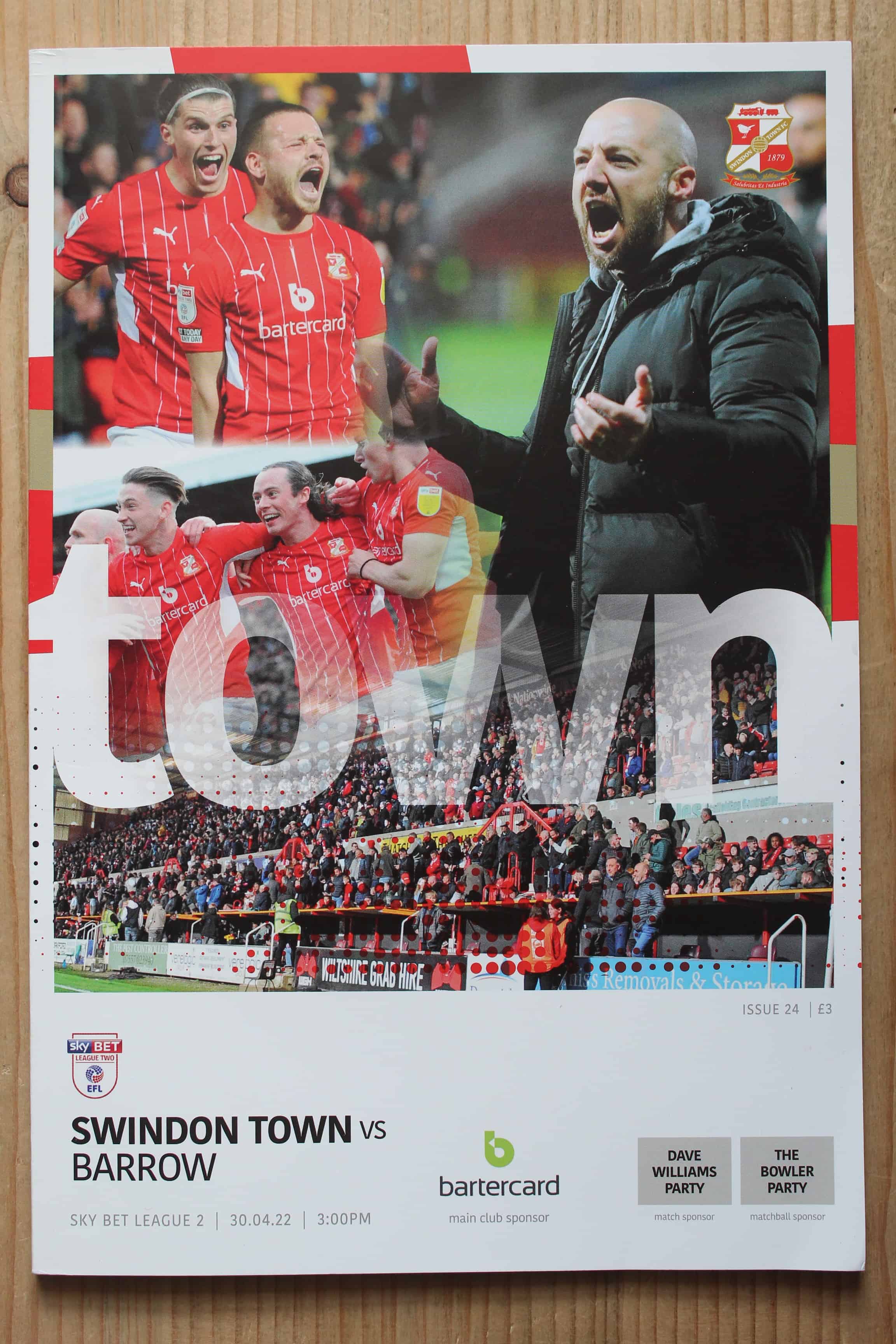Swindon Town FC v Barrow AFC