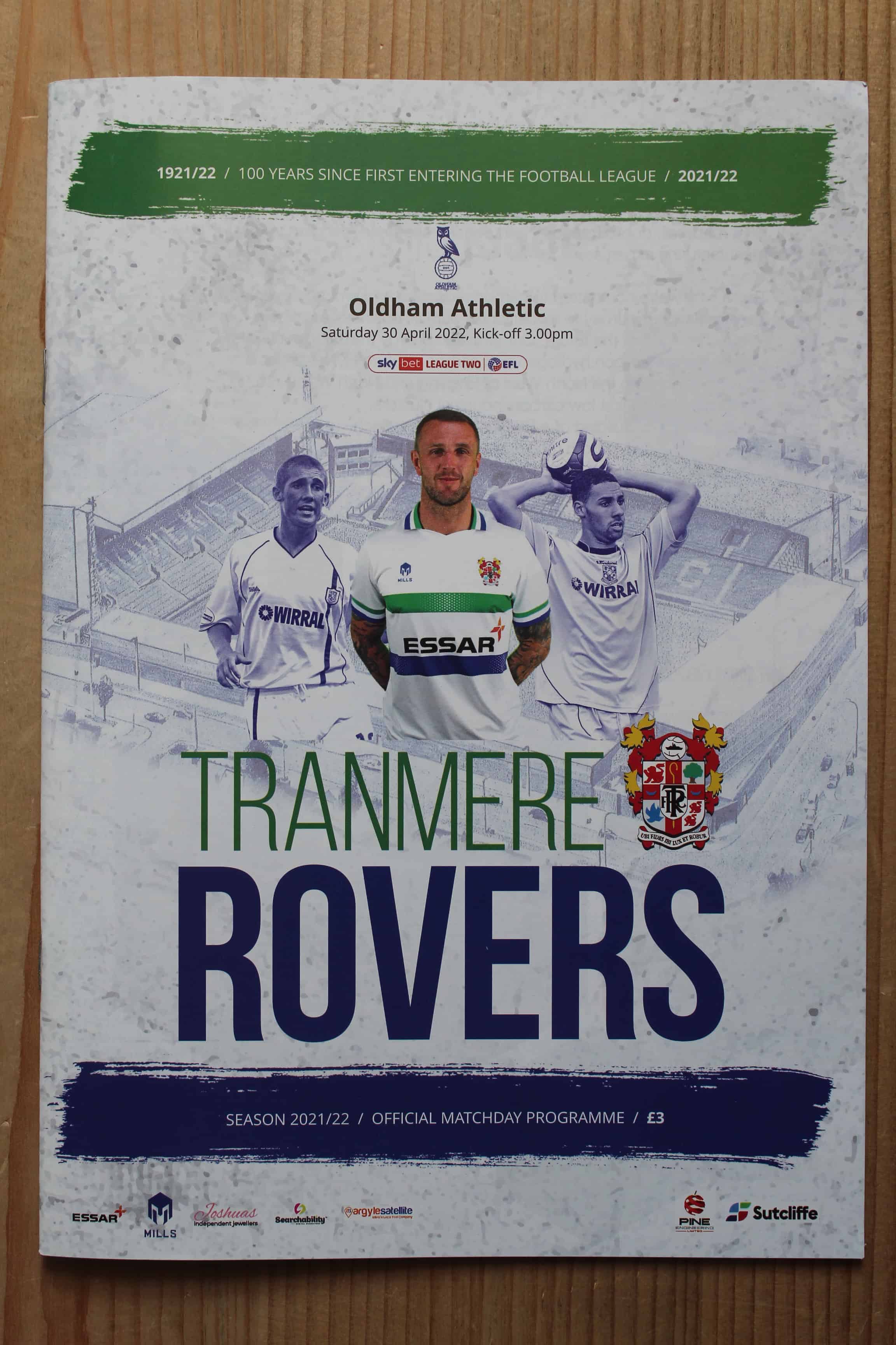 Tranmere Rovers FC v Oldham Athletic FC