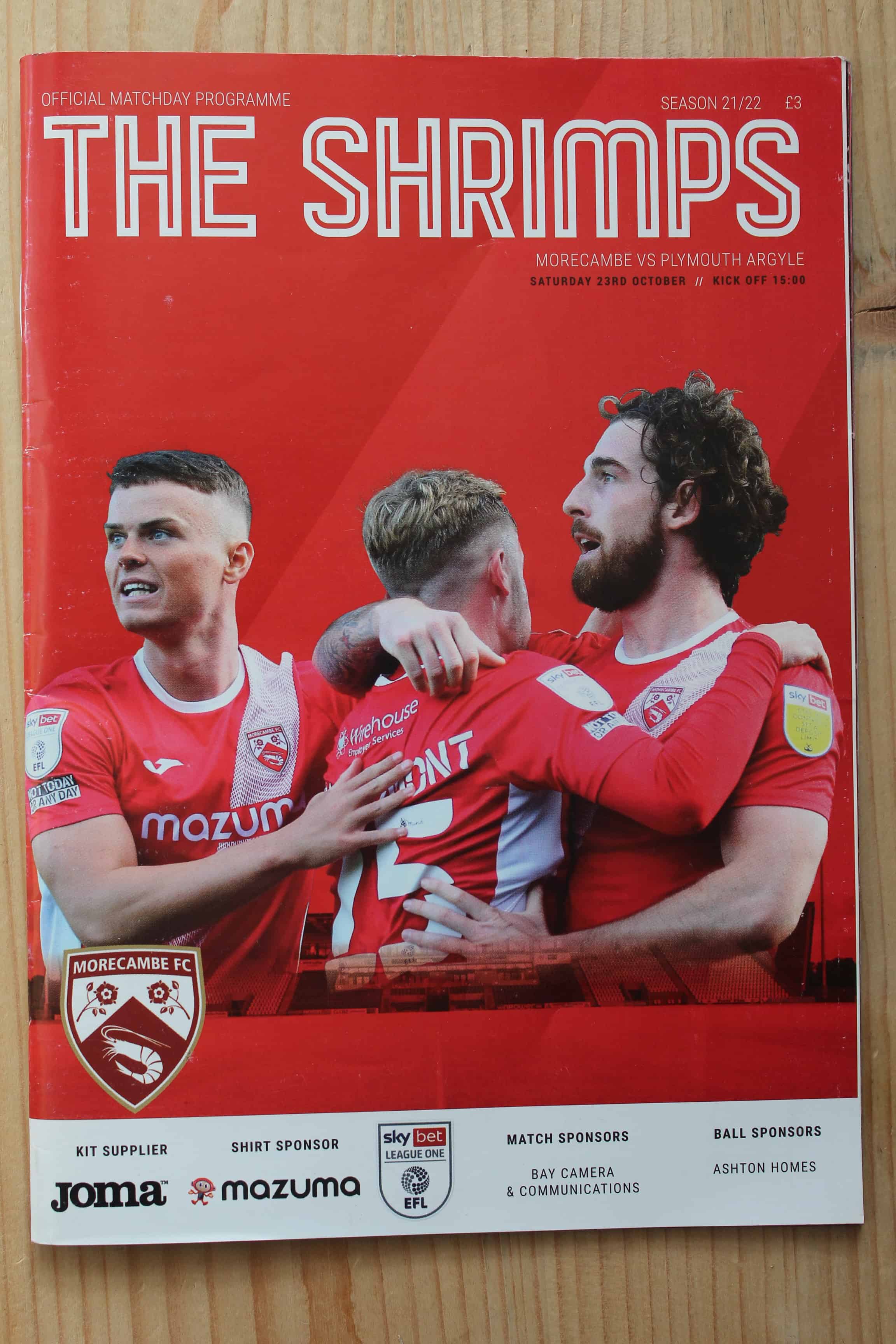 Morecambe FC v Plymouth Argyle FC