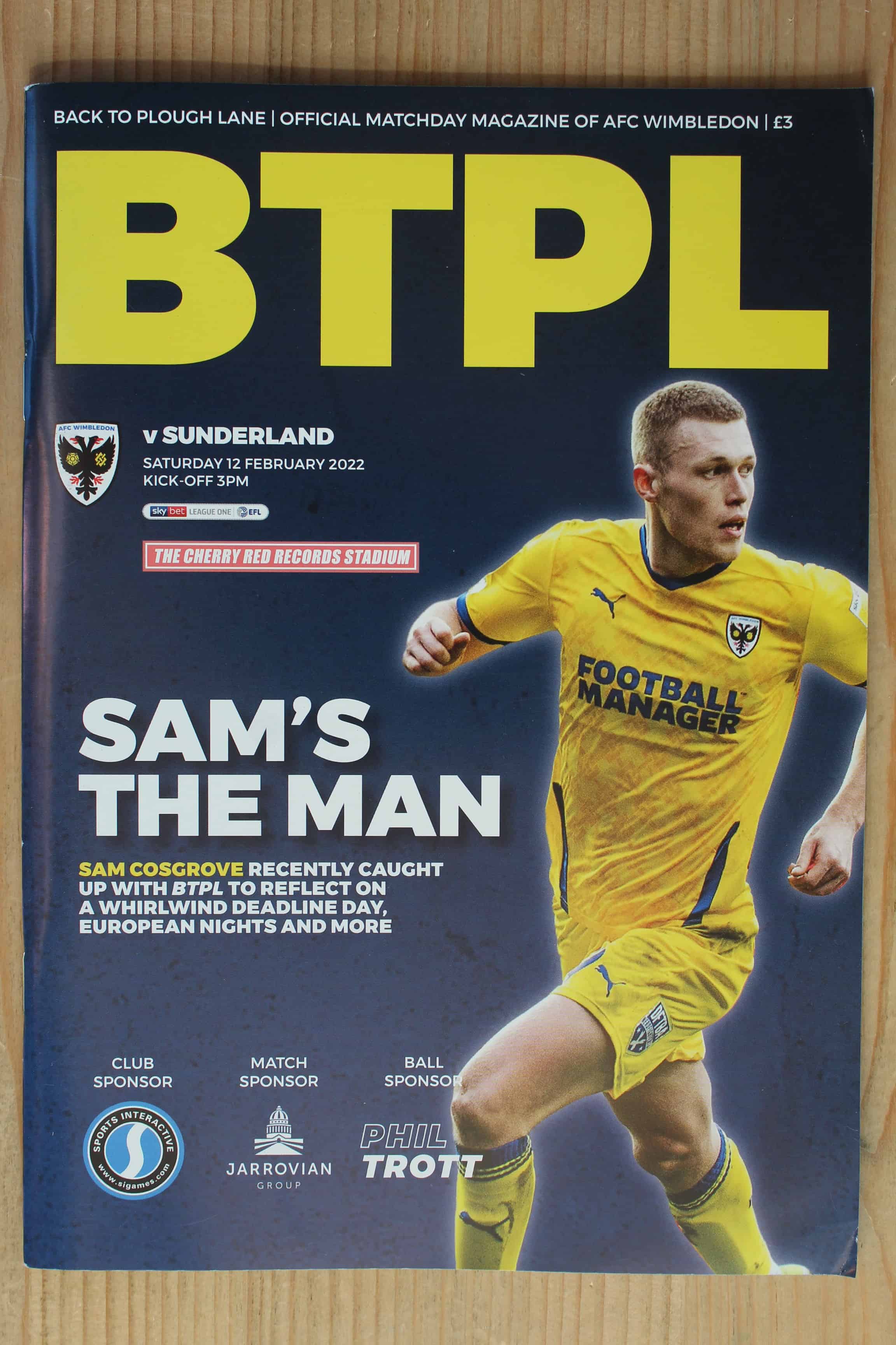 AFC Wimbledon FC v Sunderland FC