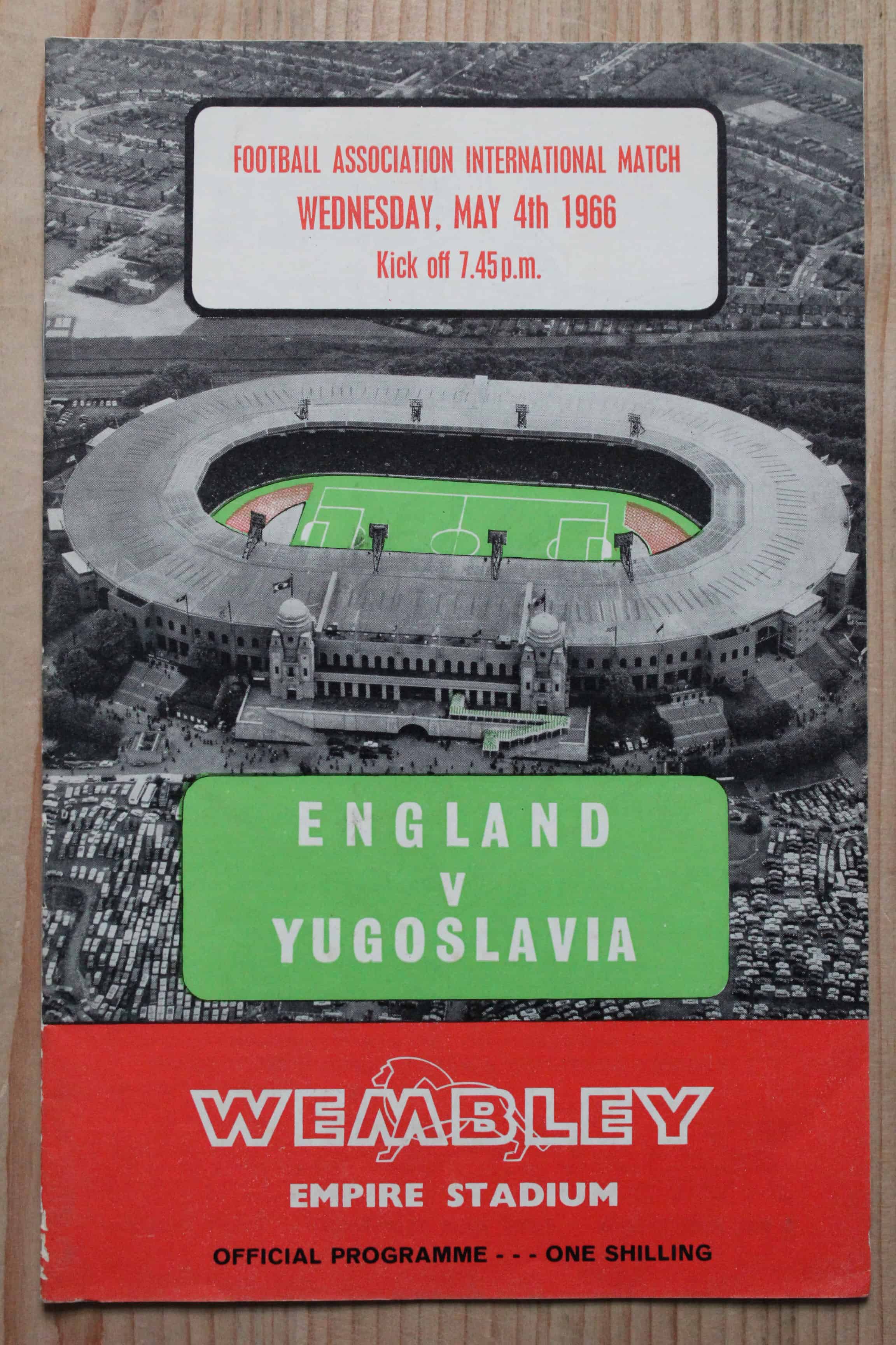 England v Yugoslavia