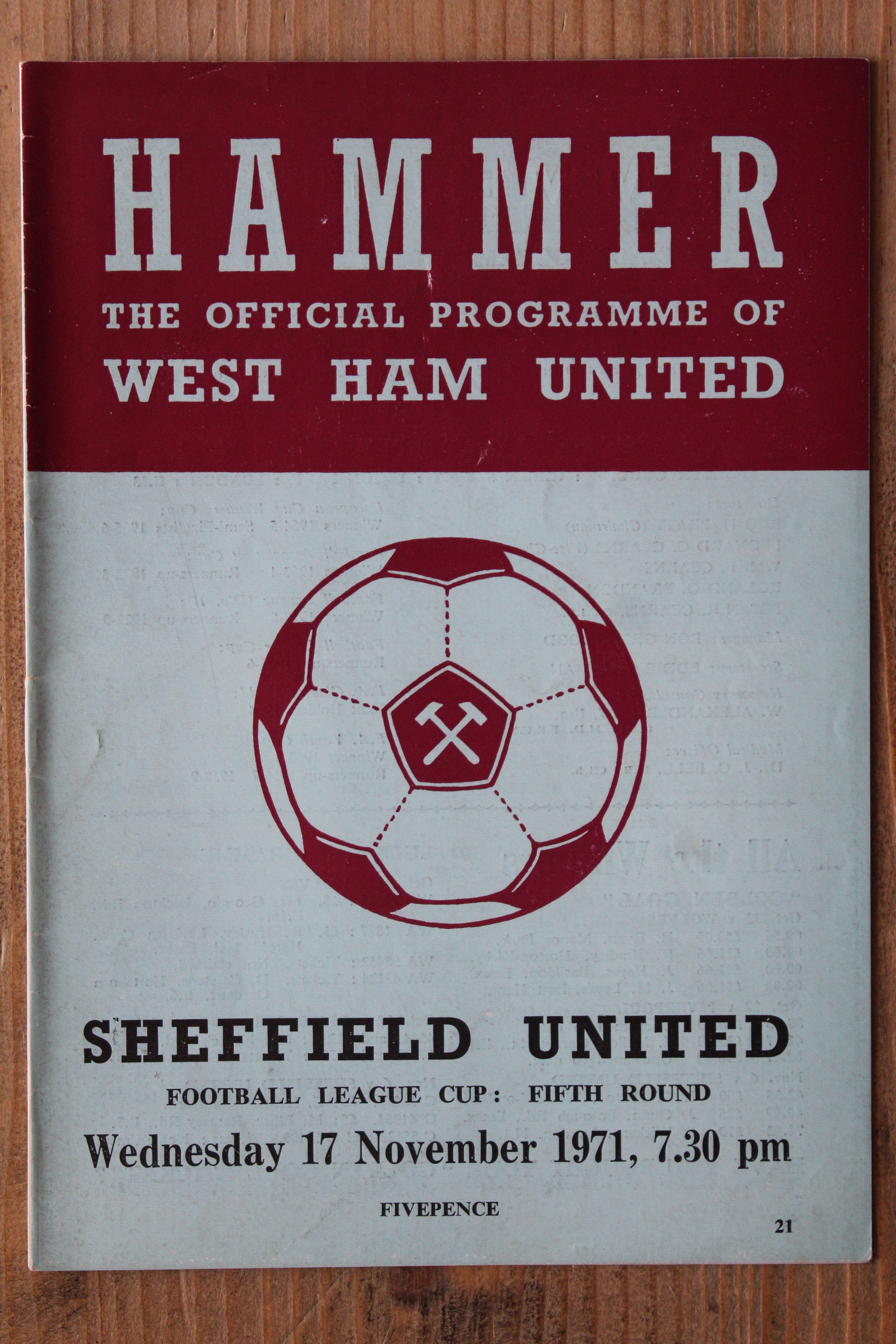 West Ham United FC v Sheffield United FC