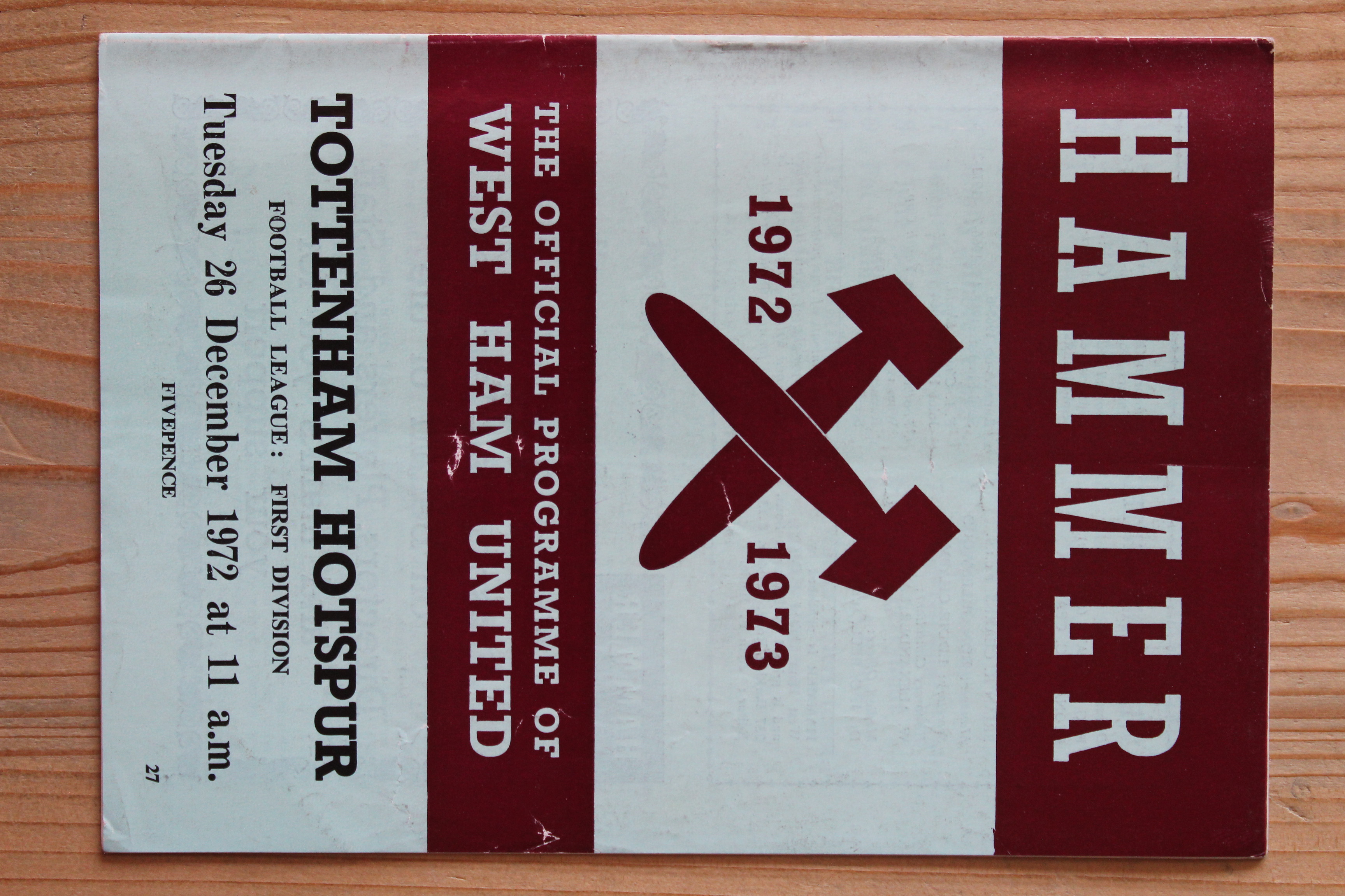 West Ham United FC v Tottenham Hotspur FC