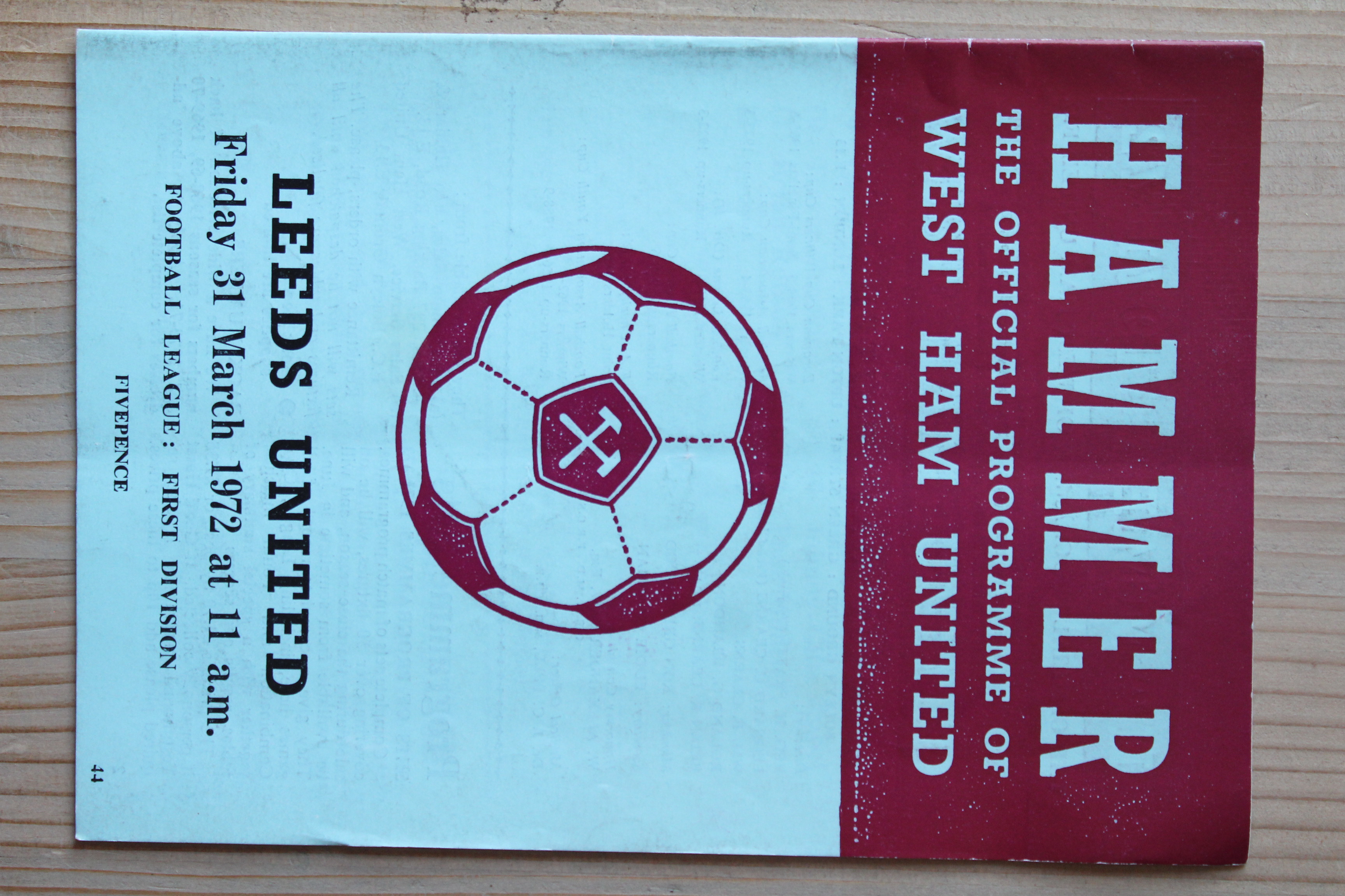 West Ham United FC v Leeds United FC
