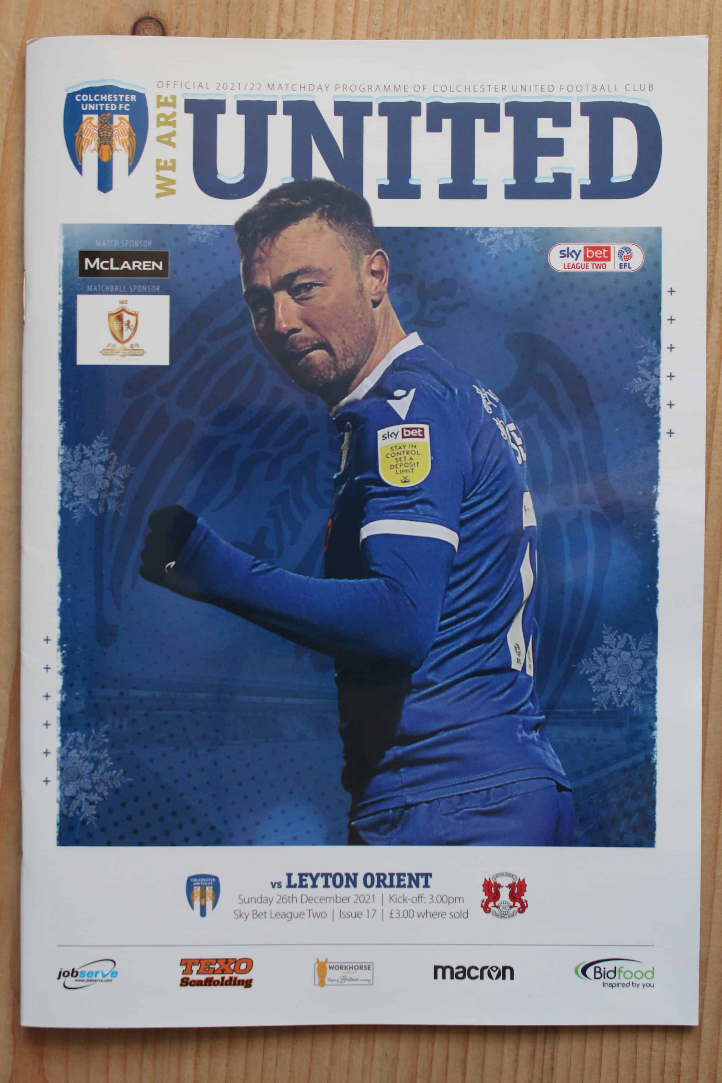 Colchester United FC v Leyton Orient FC