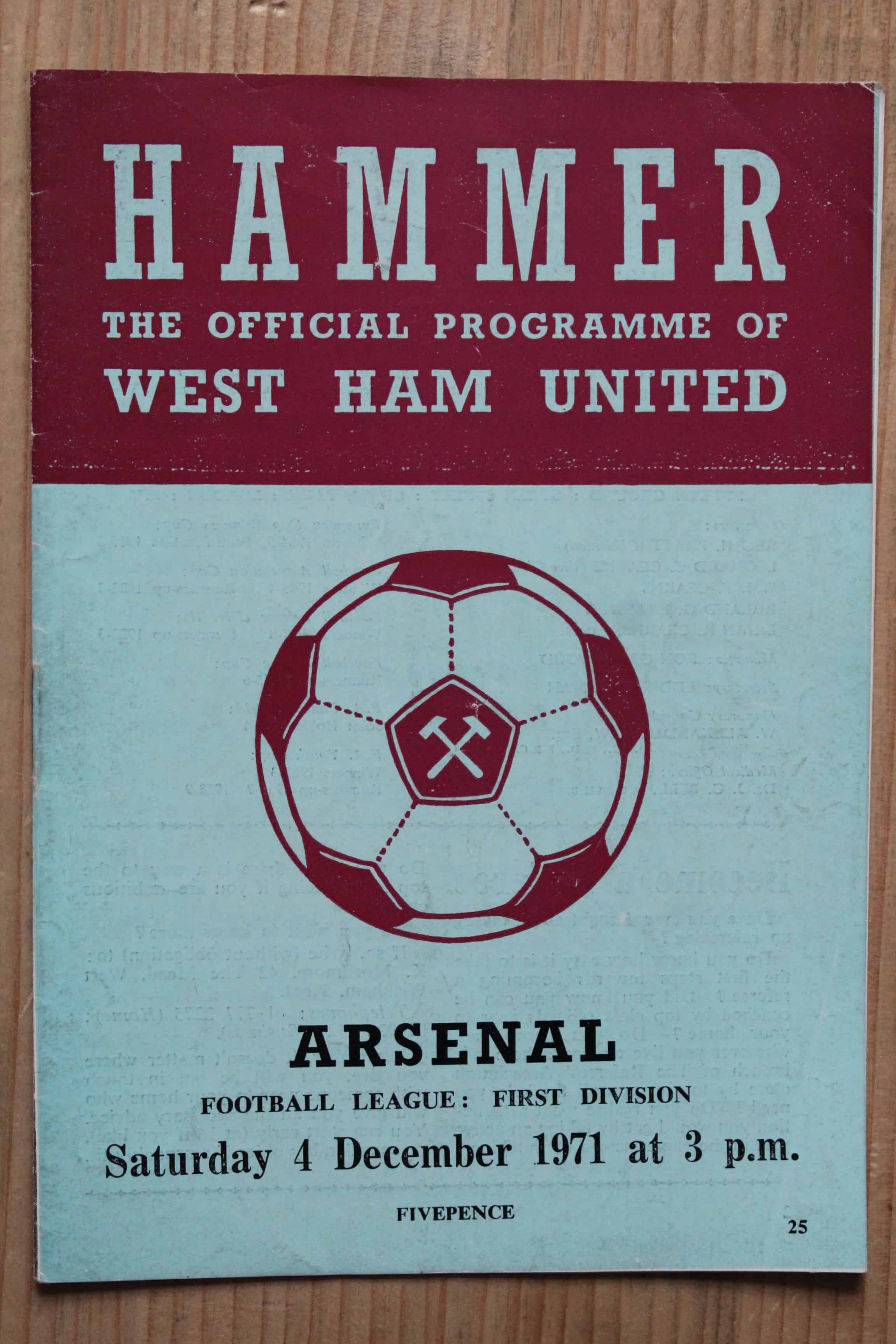 West Ham United FC v Arsenal FC