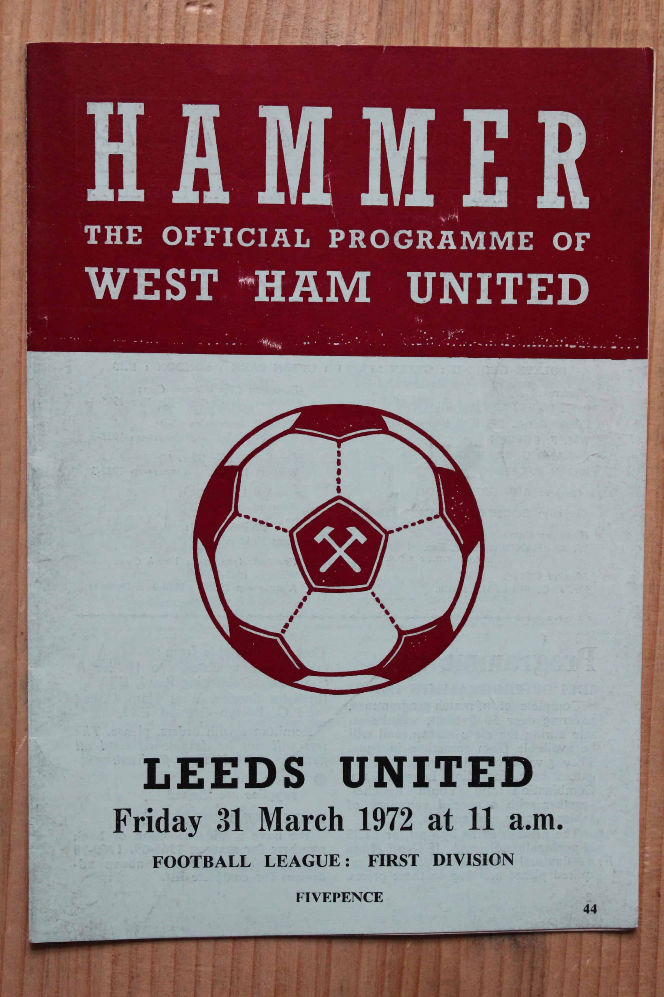 West Ham United FC v Leeds United FC