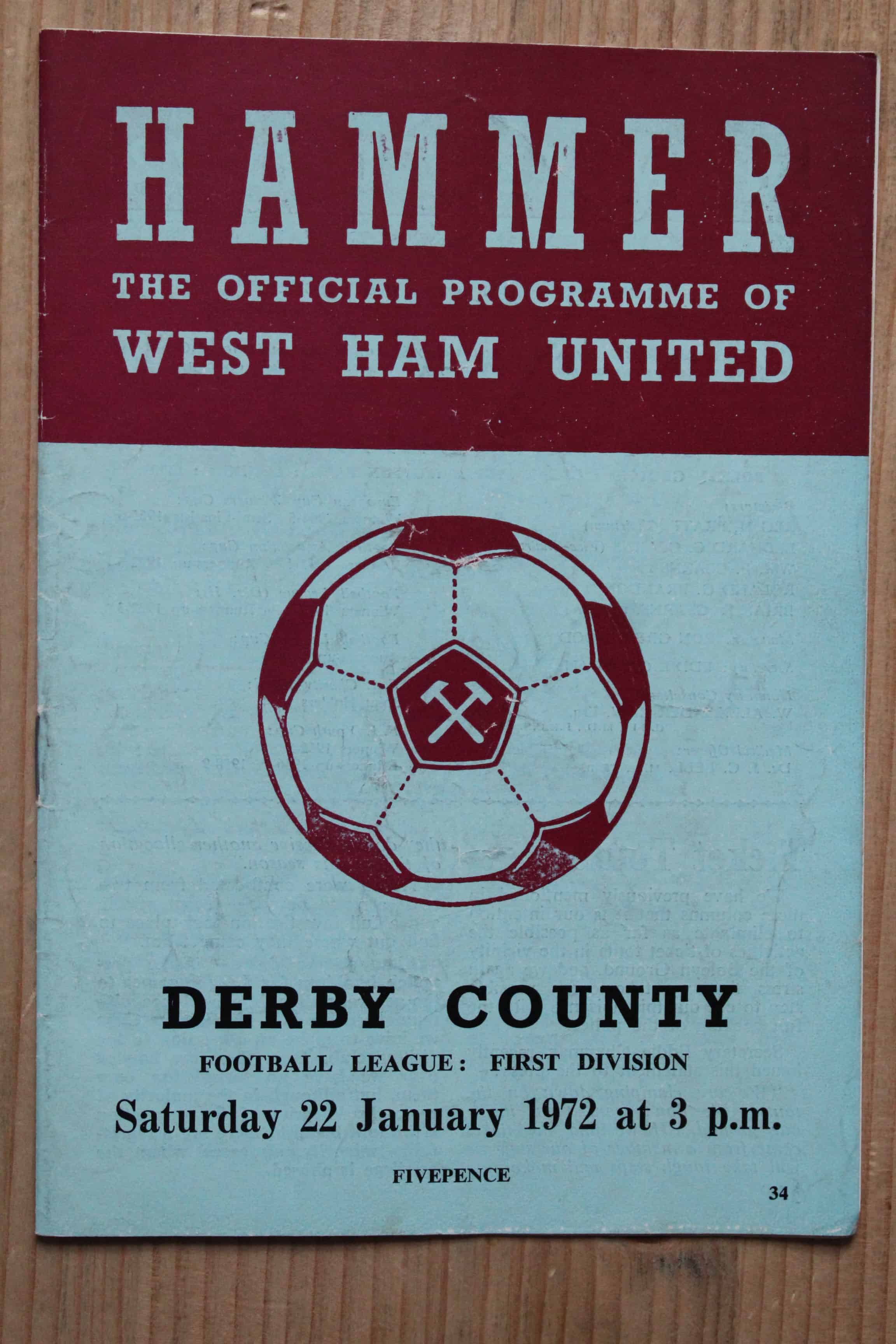 West Ham United FC v Derby County FC