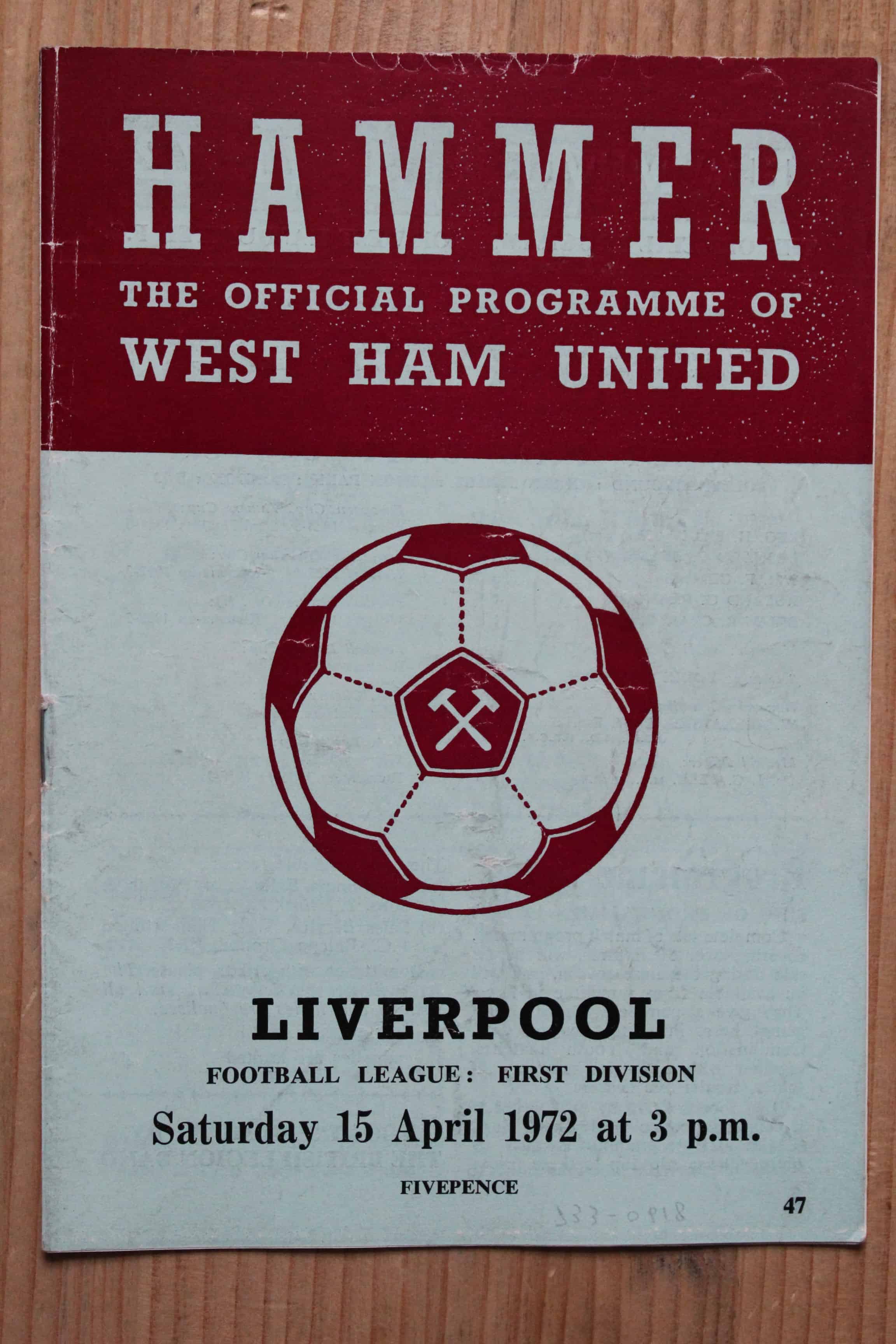 West Ham United FC v Liverpool FC