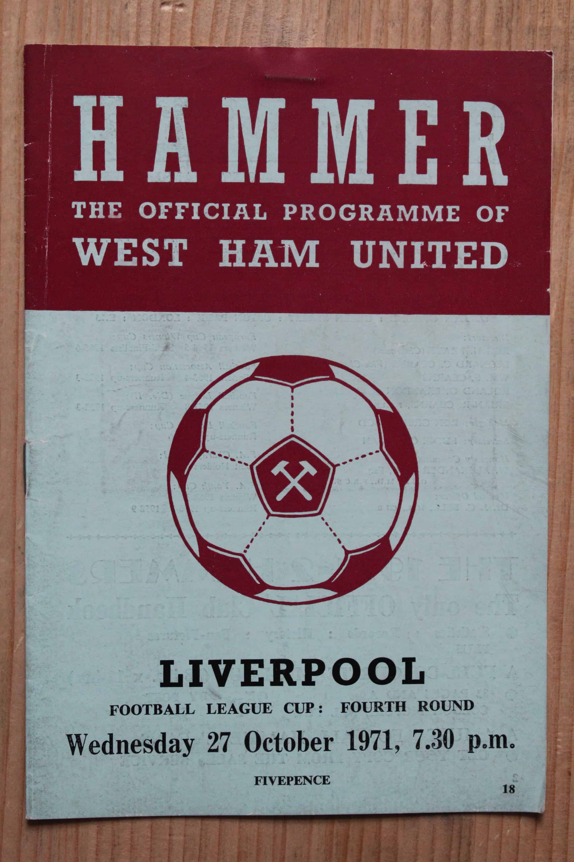 West Ham United FC v Liverpool FC