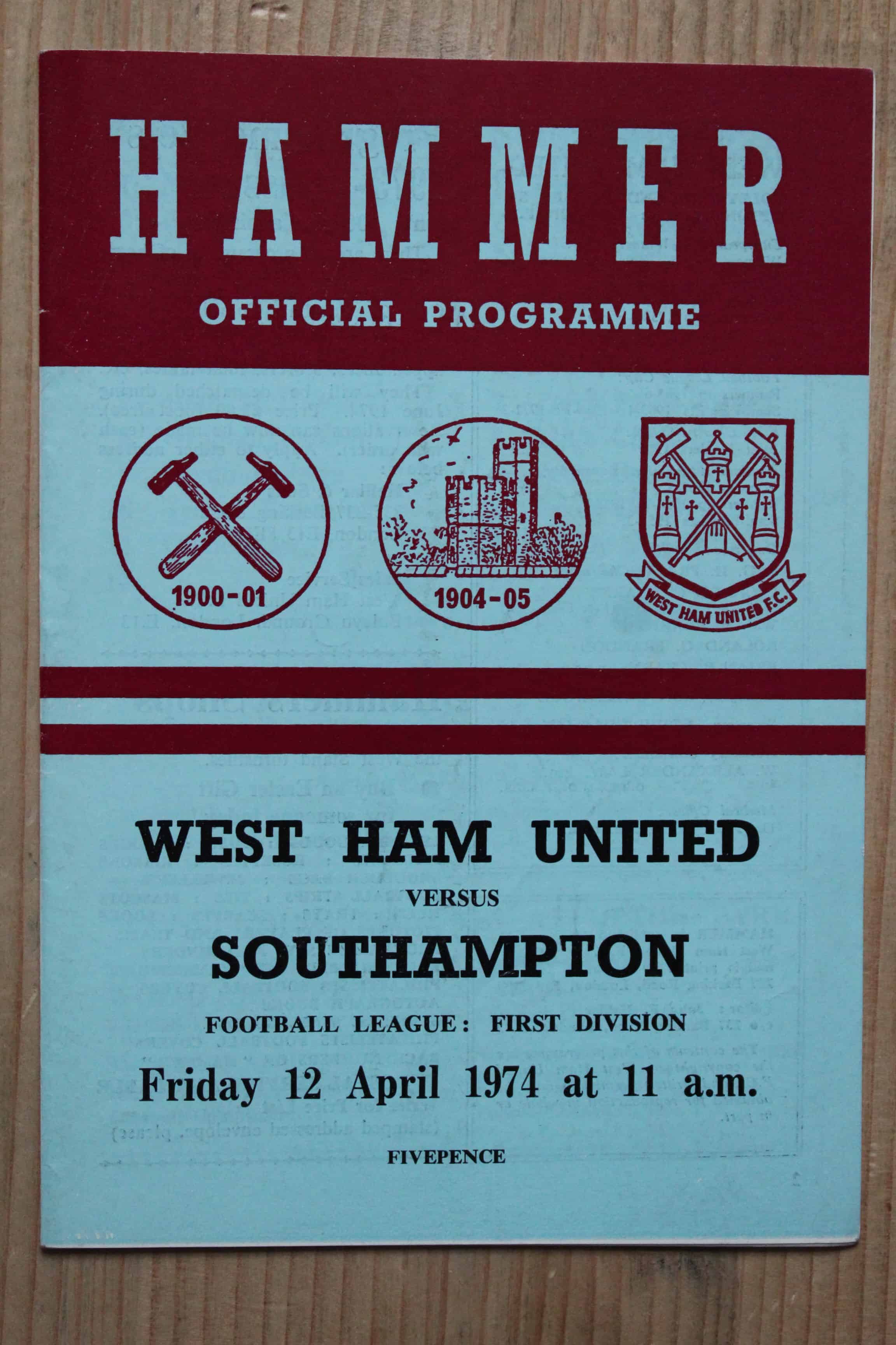 West Ham United FC v Southampton FC