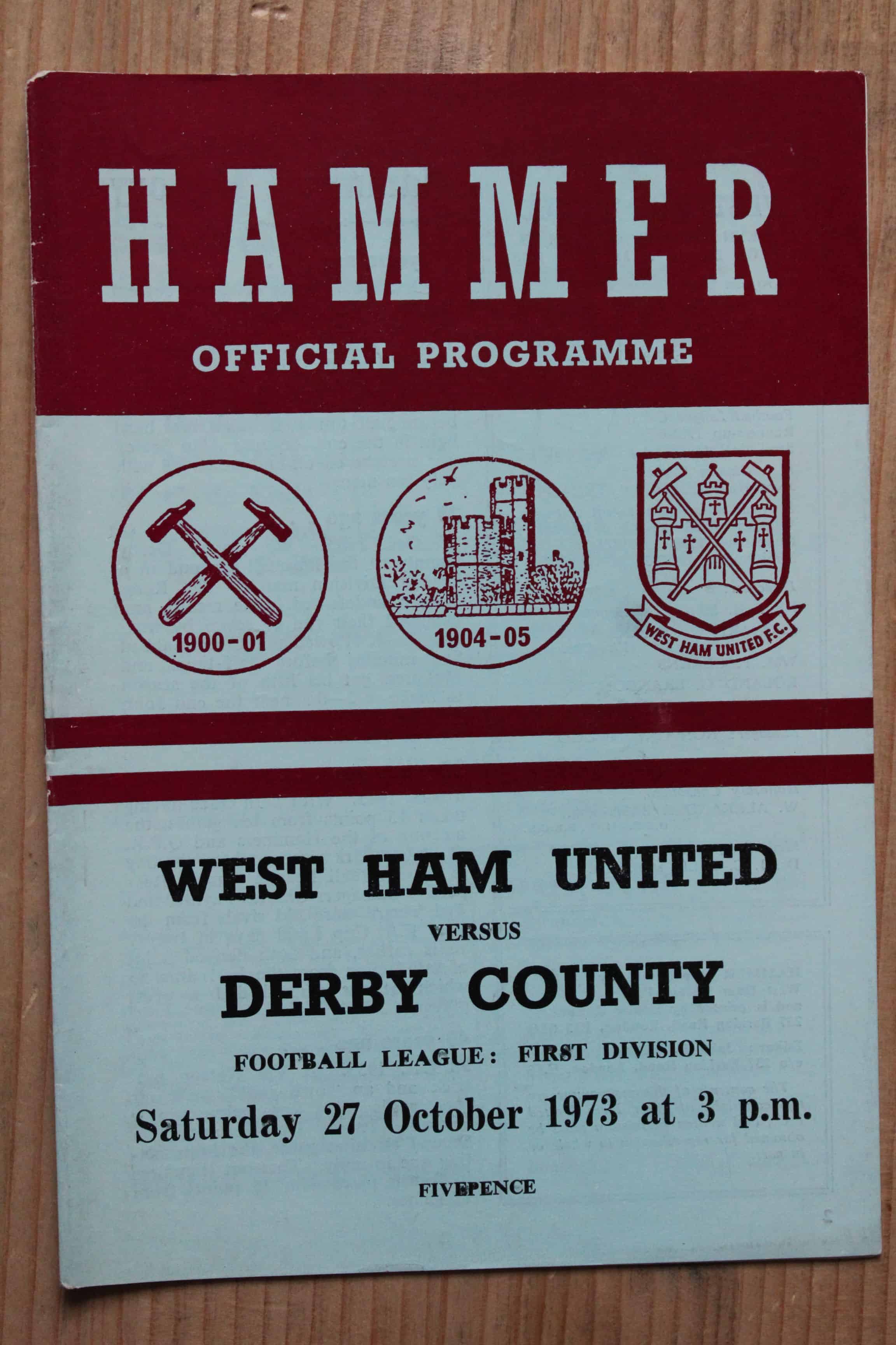 West Ham United FC v Derby County FC