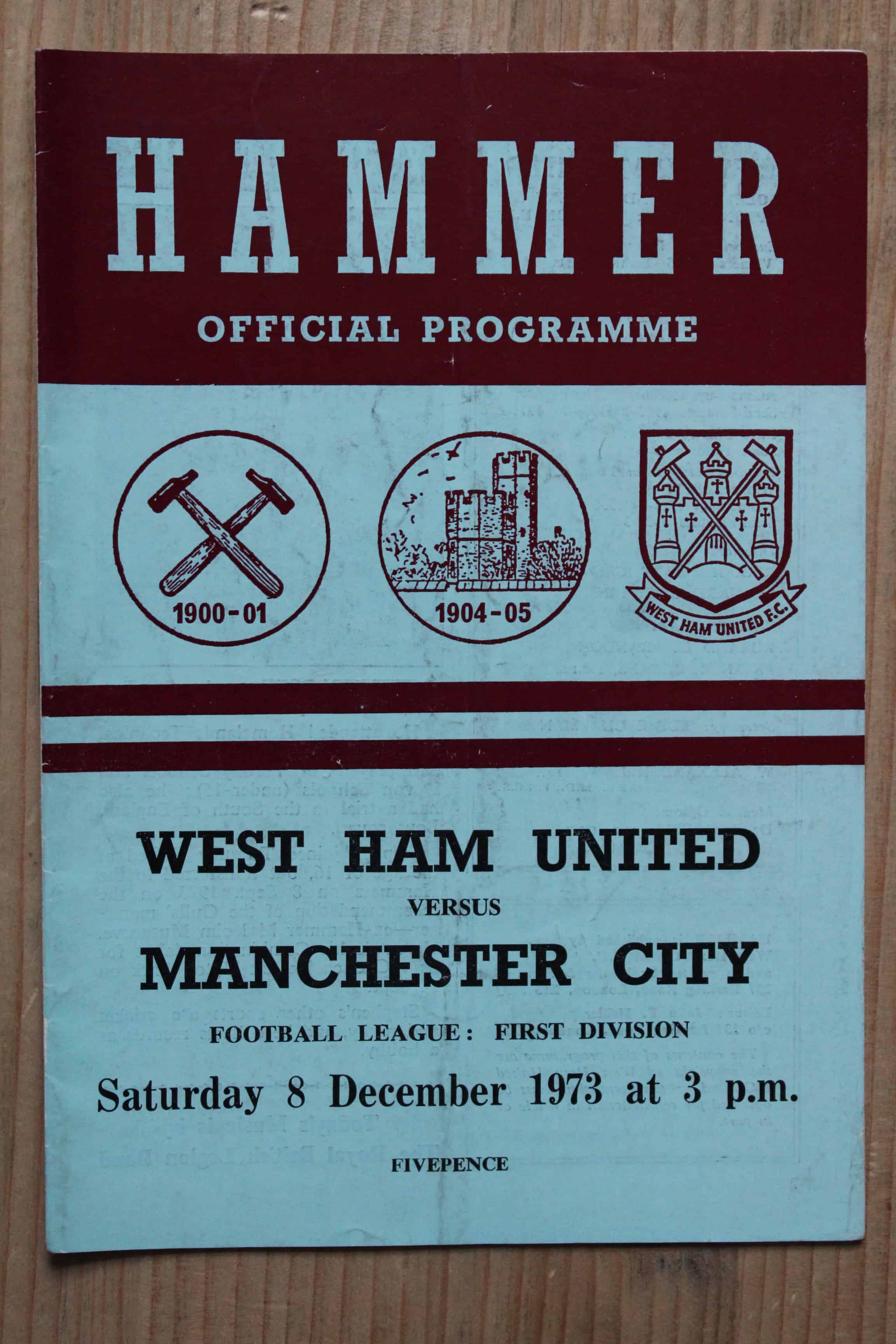 West Ham United FC v Manchester City FC