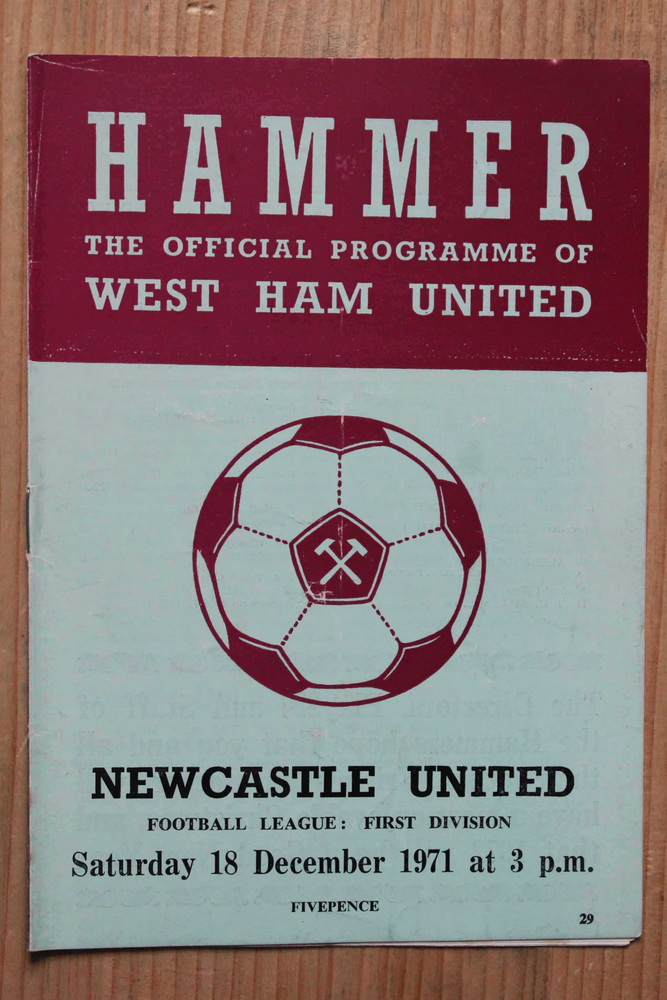 West Ham United FC v Newcastle United FC