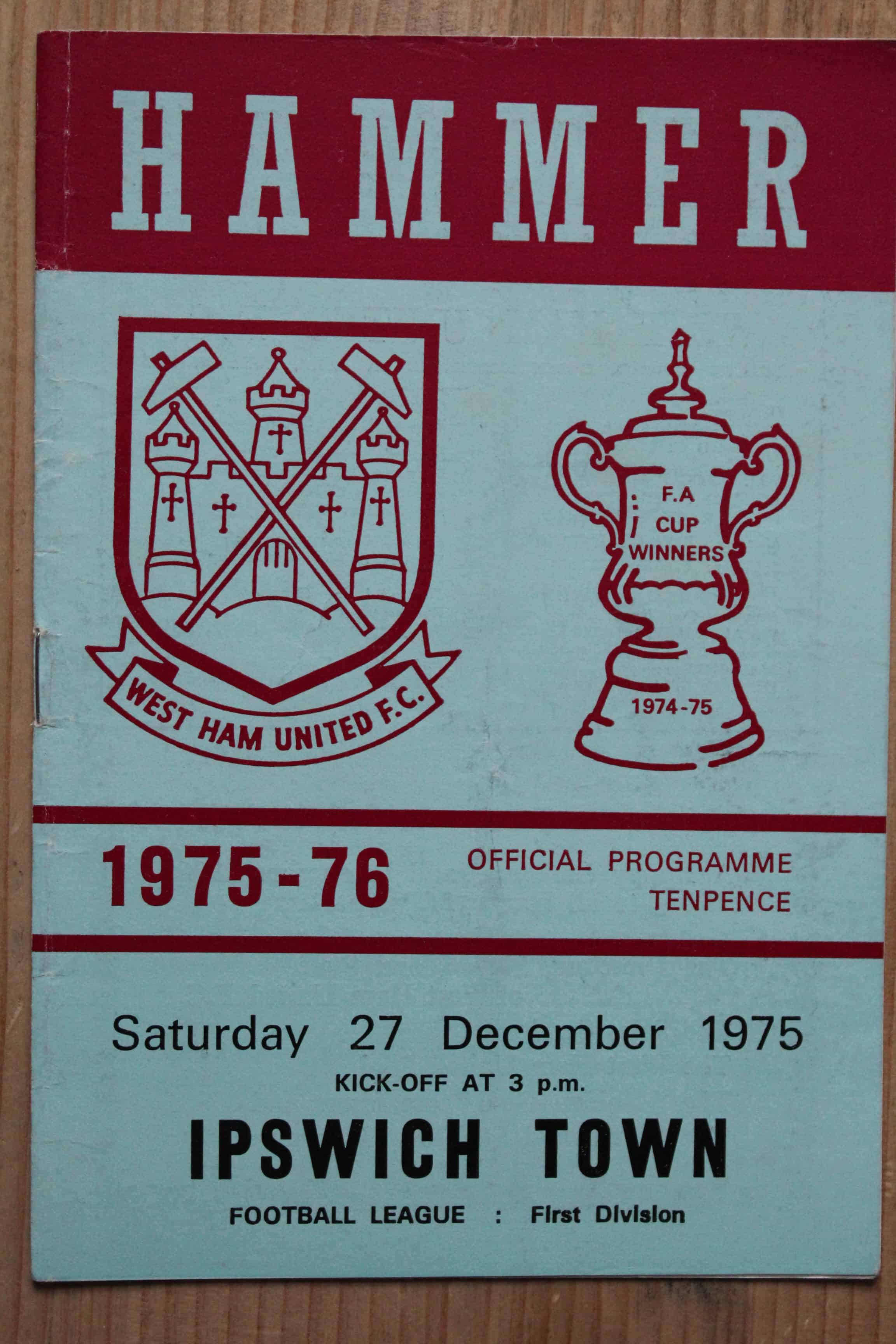 West Ham United FC v Ipswich Town FC