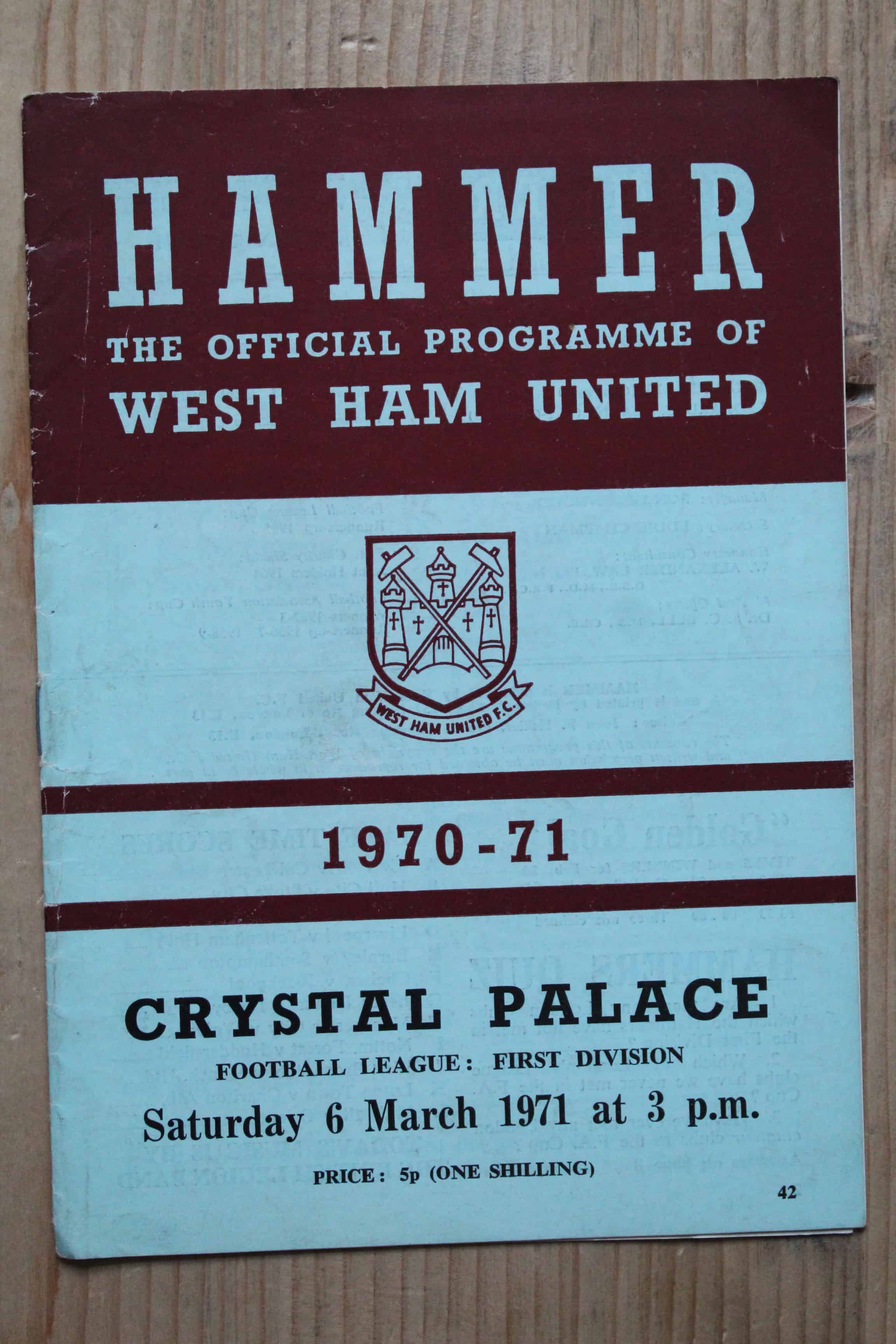 West Ham United FC v Crystal Palace FC