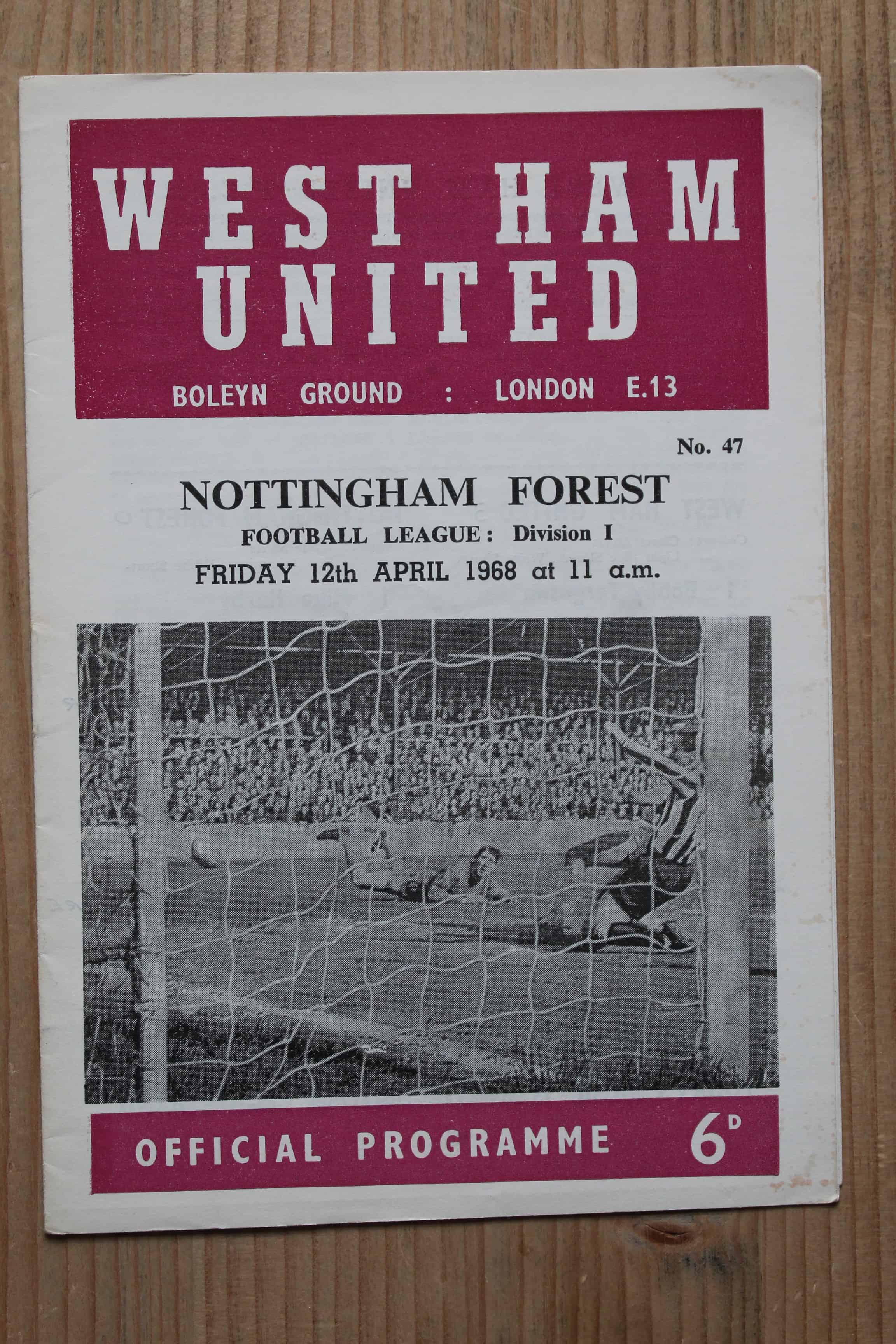 West Ham United FC v Nottingham Forest FC