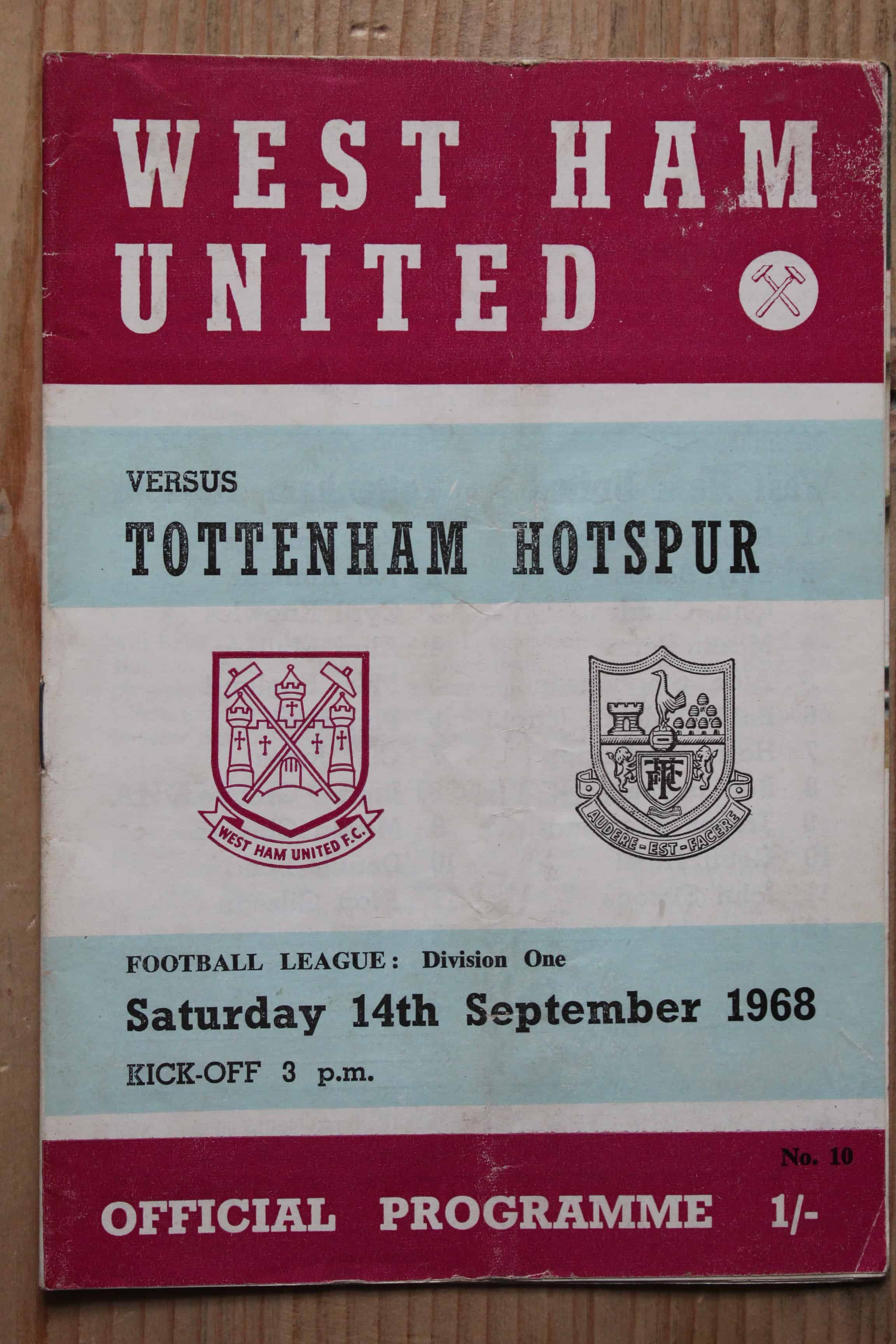 West Ham United FC v Tottenham Hotspur FC