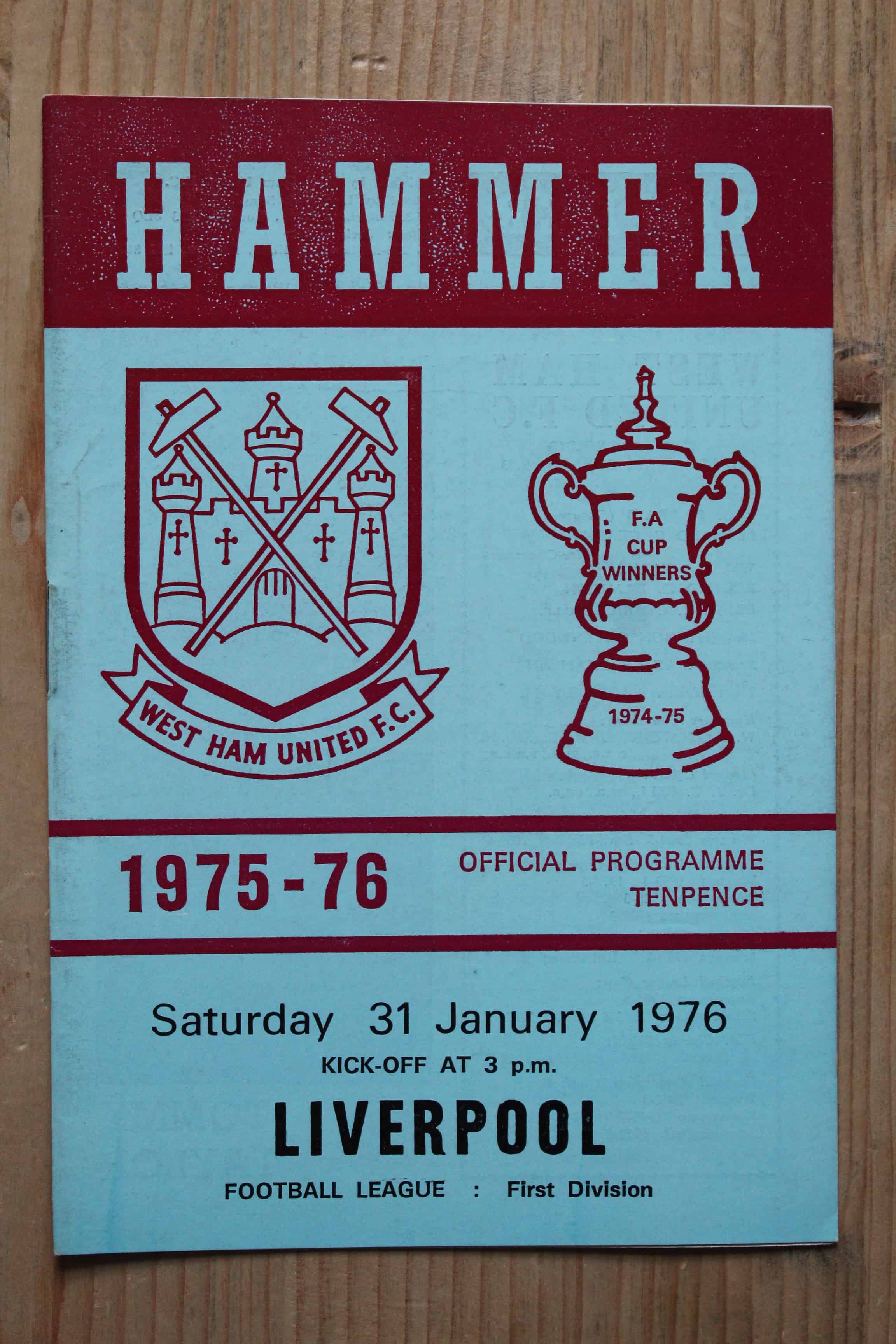 West Ham United FC v Liverpool FC