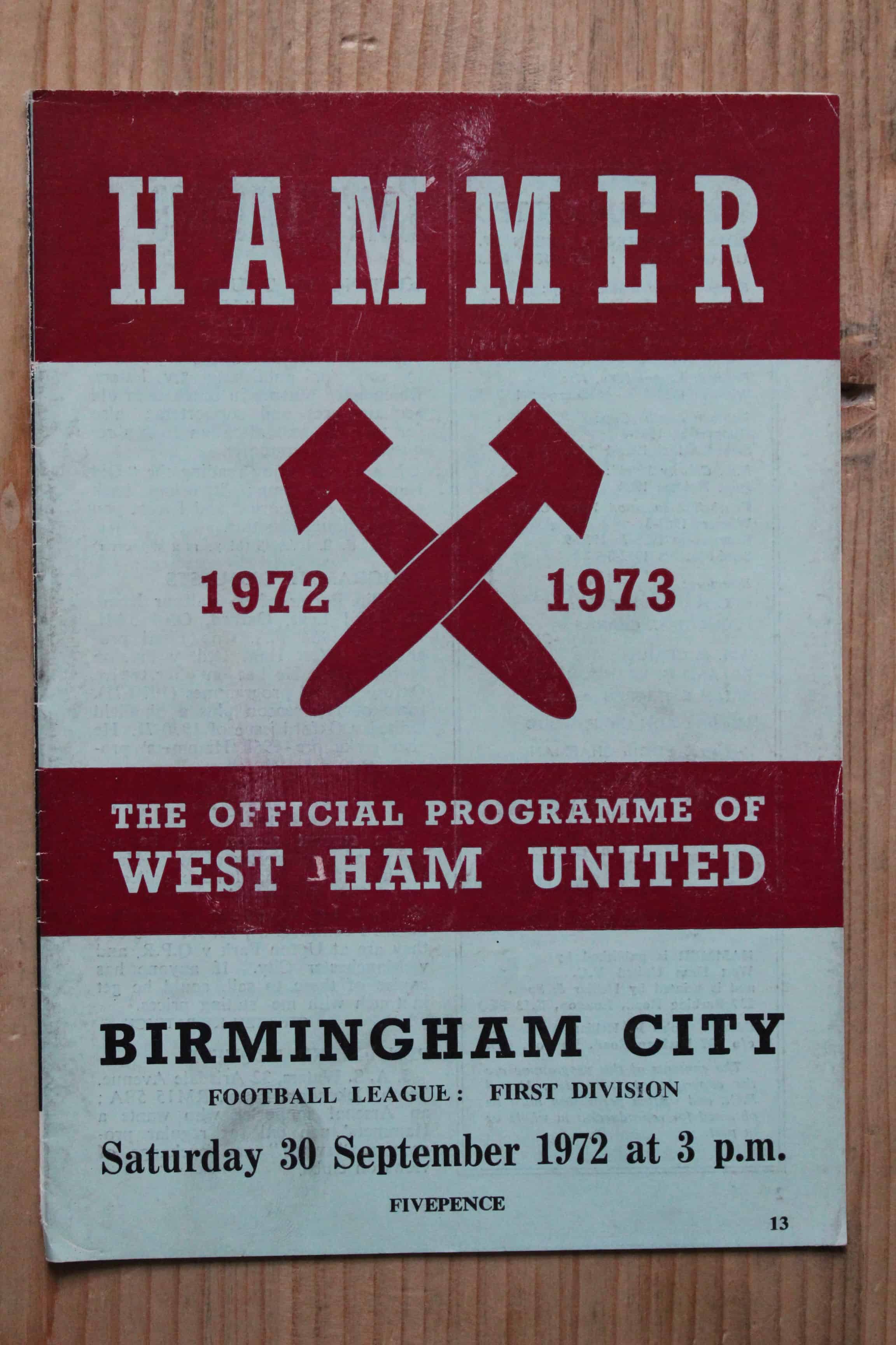 West Ham United FC v Birmingham City FC