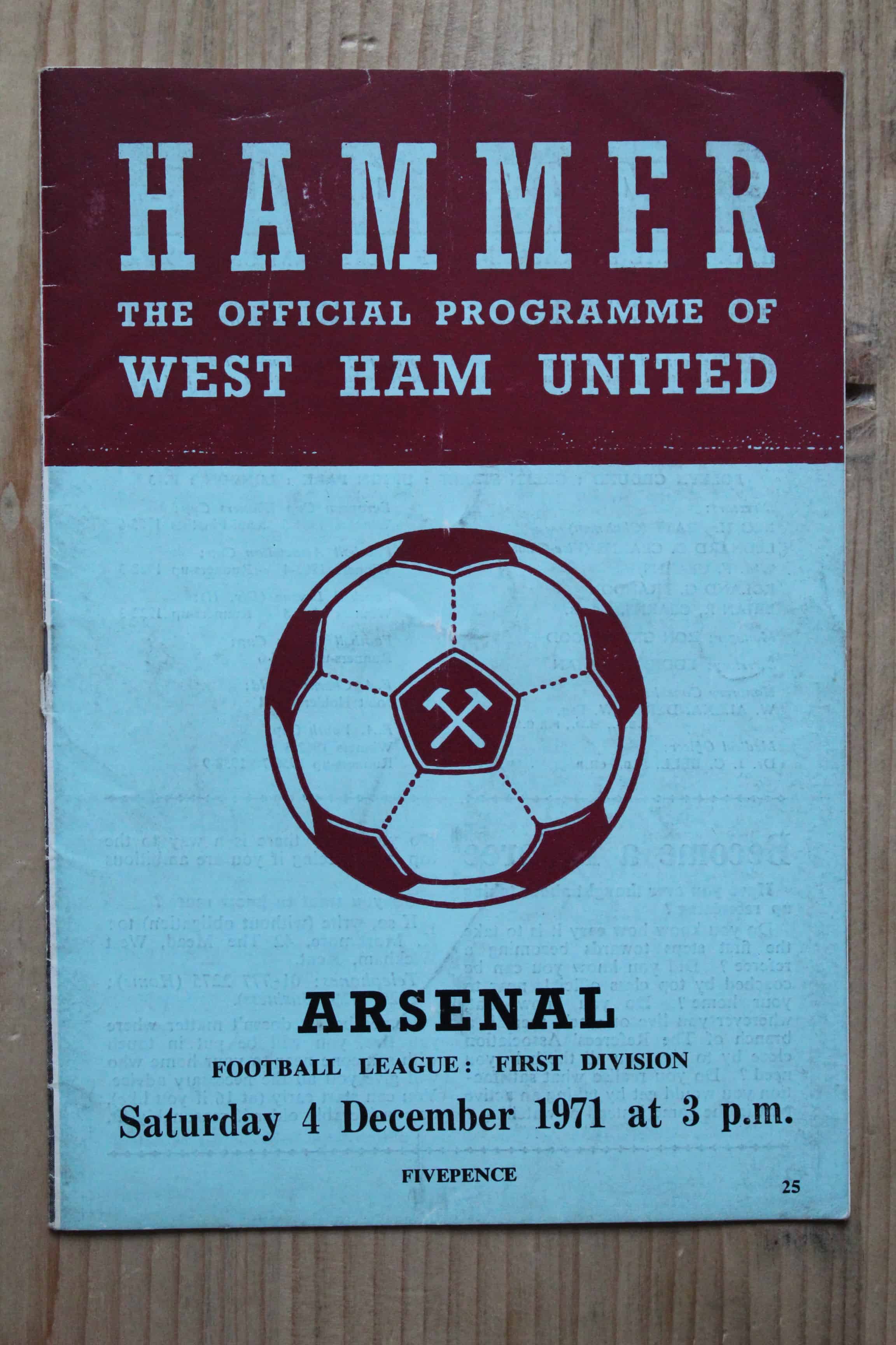 West Ham United FC v Arsenal FC