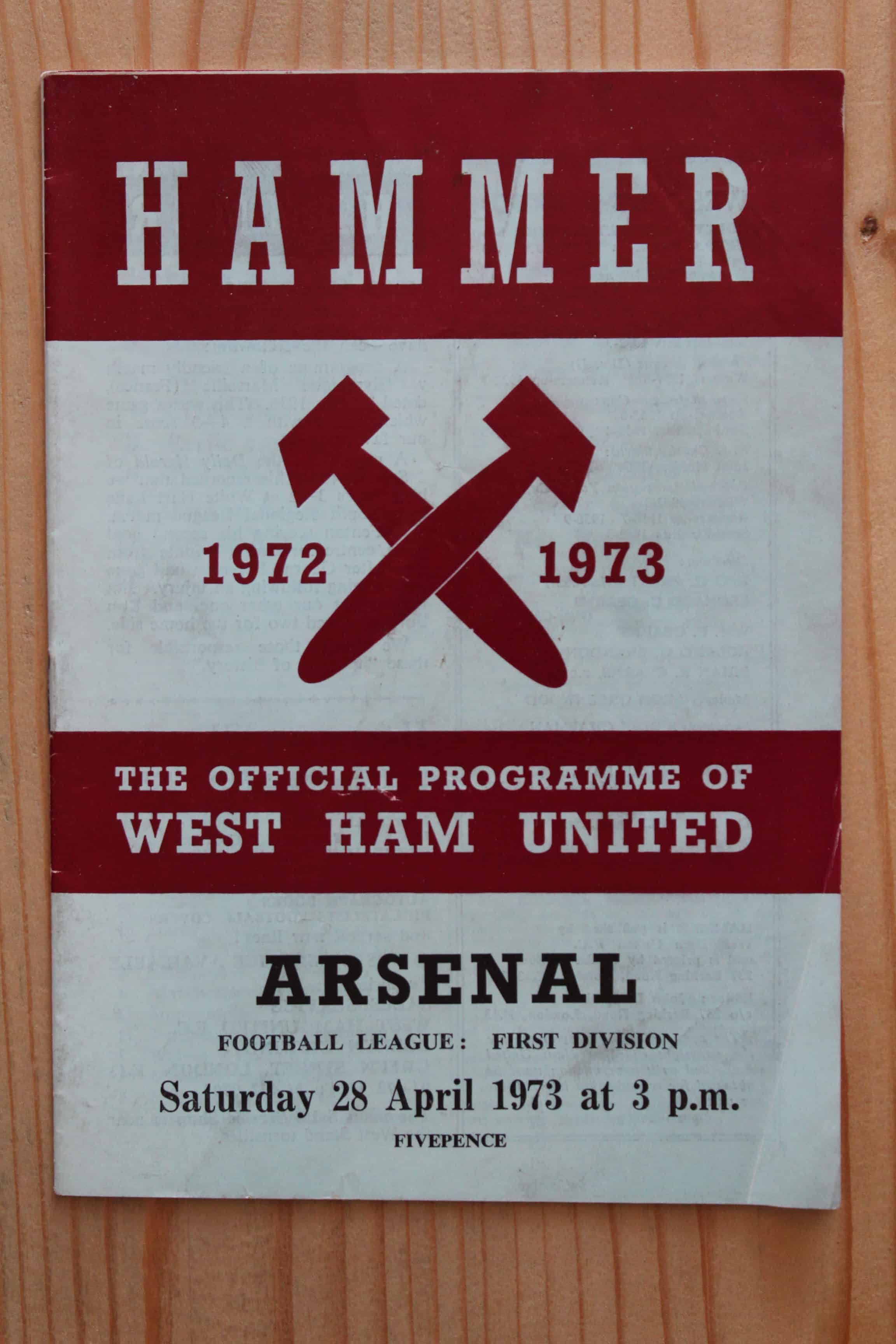 West Ham United FC v Arsenal FC