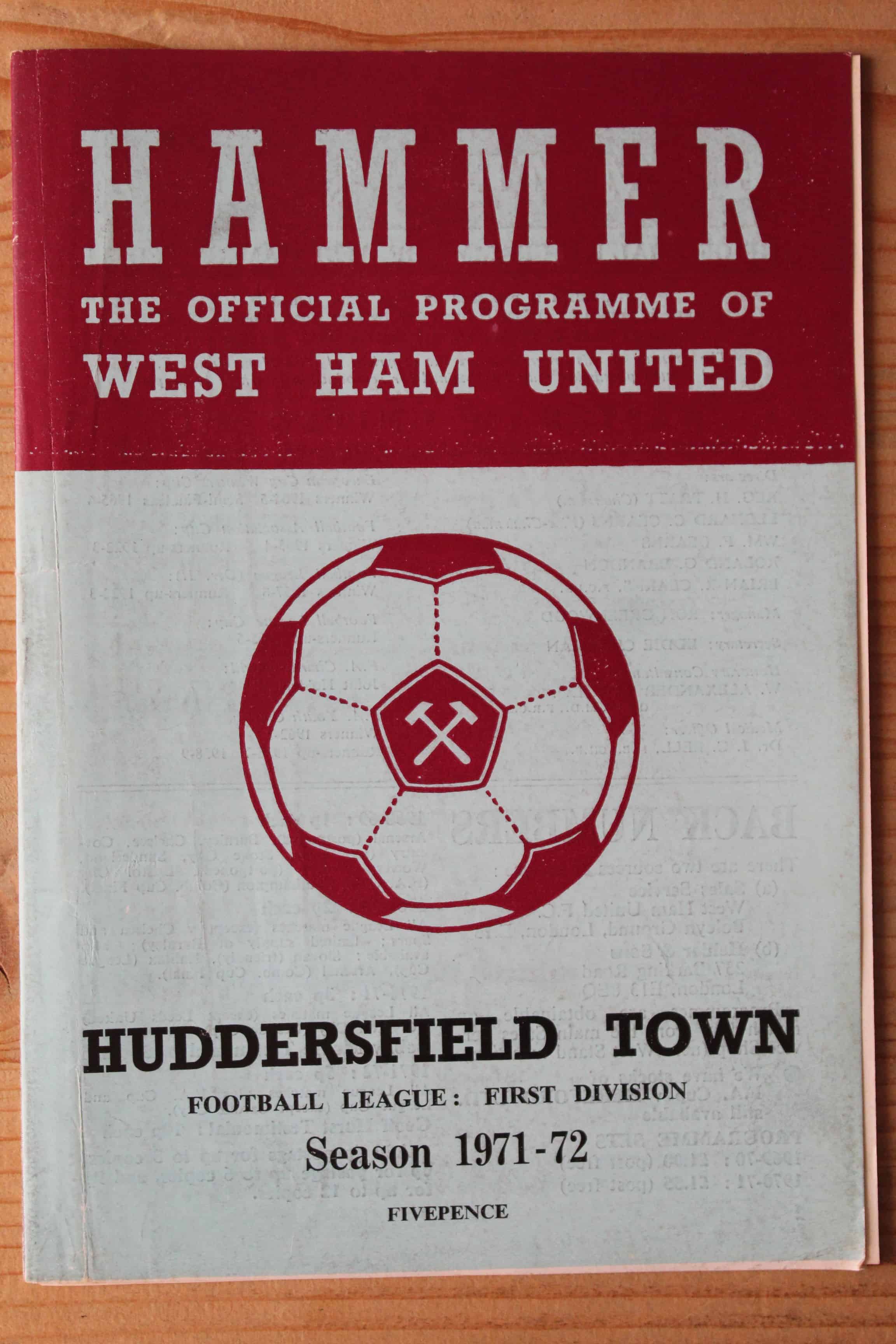 West Ham United FC v Huddersfield Town FC