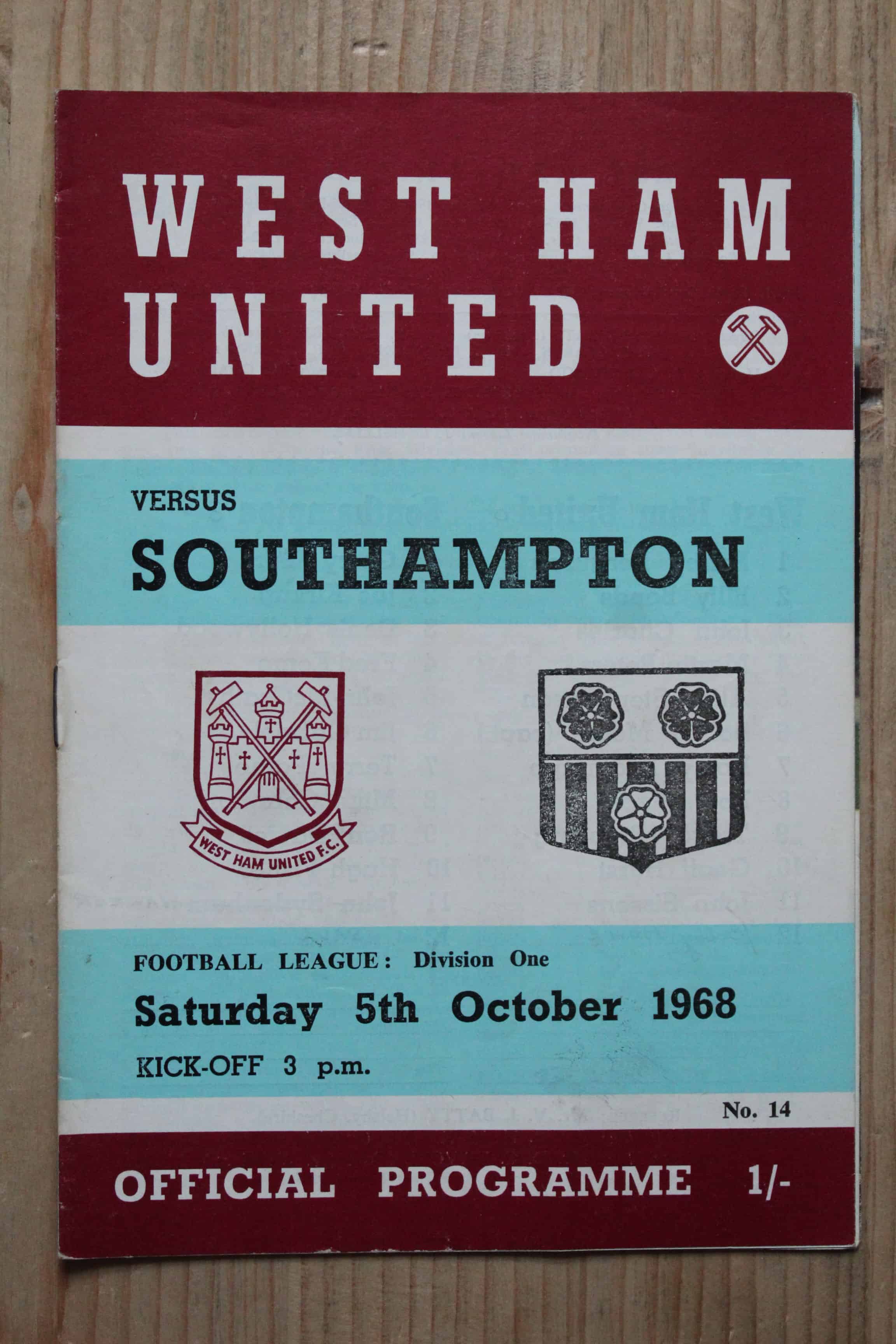 West Ham United FC v Southampton FC